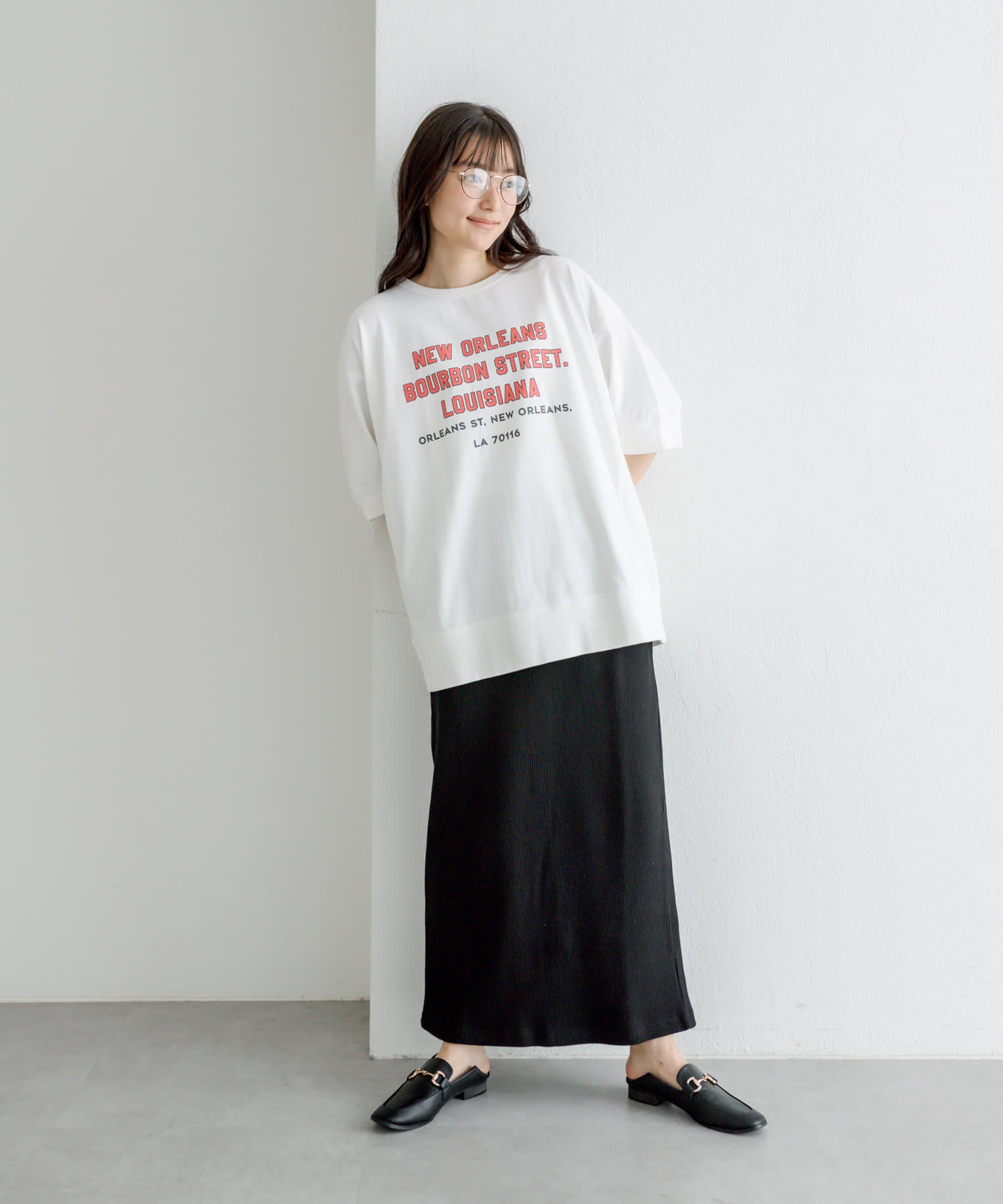 ロゴプリントビッグ Tシャツ | pual ce cin(ピュアルセシン)レディース