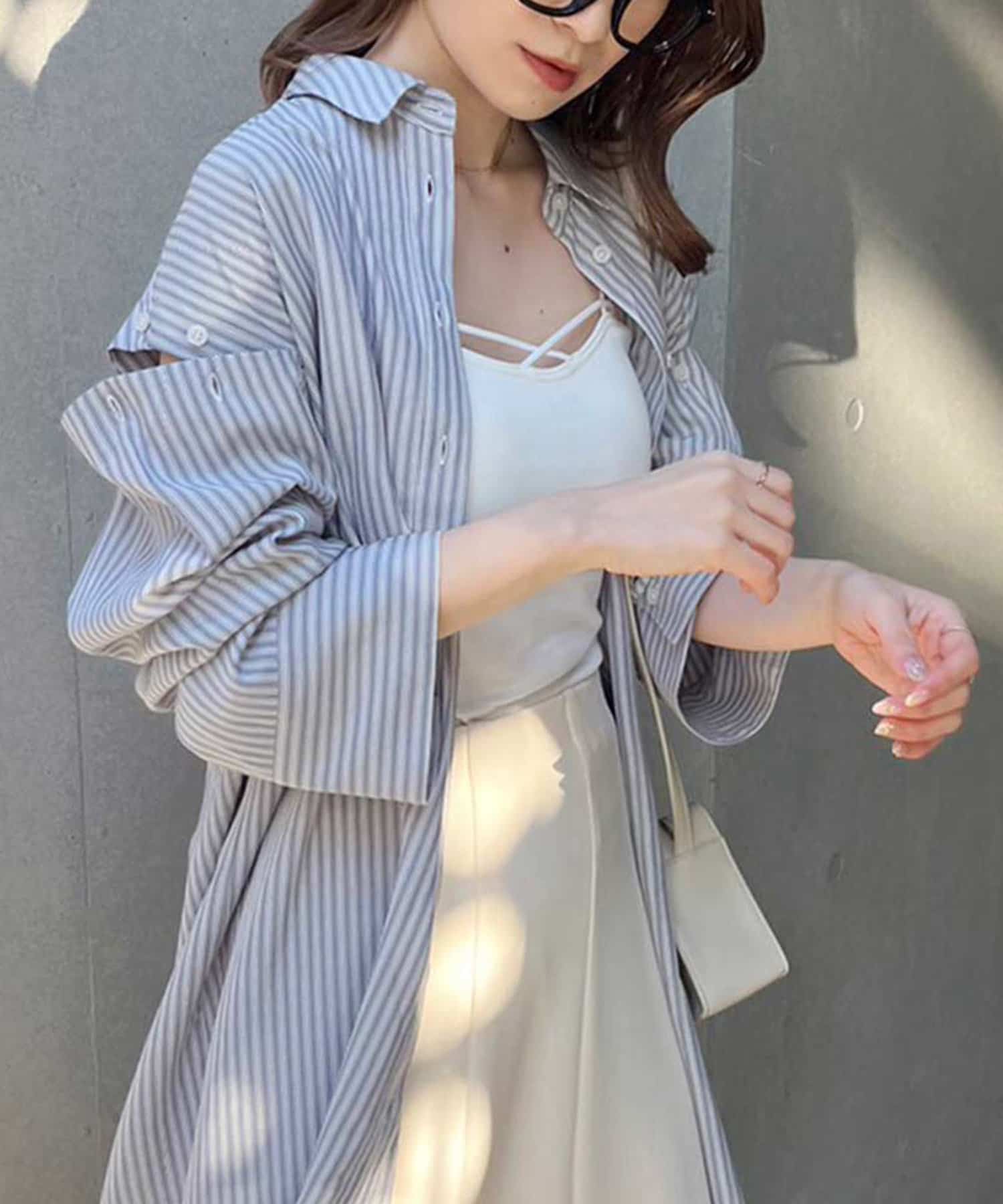 NICE CLAUP / OLIVE des OLIVE OUTLET(ナイスクラップ  / オリーブ デ オリーブ アウトレット) 【one after another】マルチwayシャツ