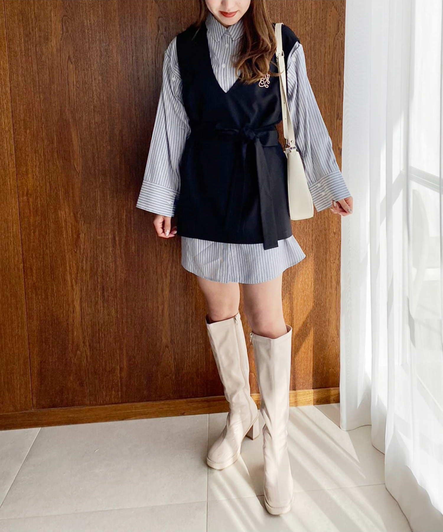 NICE CLAUP / OLIVE des OLIVE OUTLET(ナイスクラップ  / オリーブ デ オリーブ アウトレット) 【one after another】マルチwayシャツ