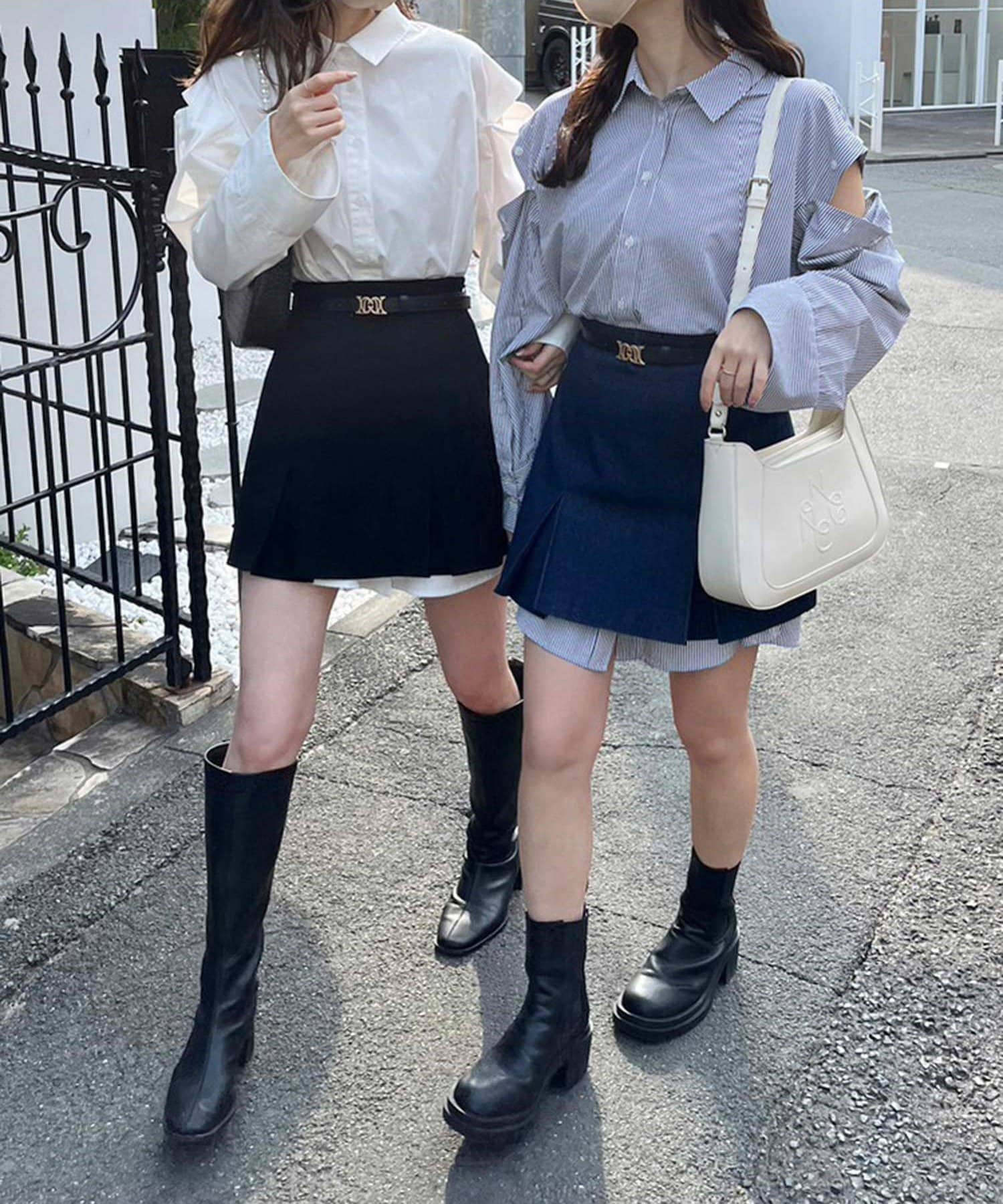 NICE CLAUP / OLIVE des OLIVE OUTLET(ナイスクラップ  / オリーブ デ オリーブ アウトレット) 【one after another】マルチwayシャツ