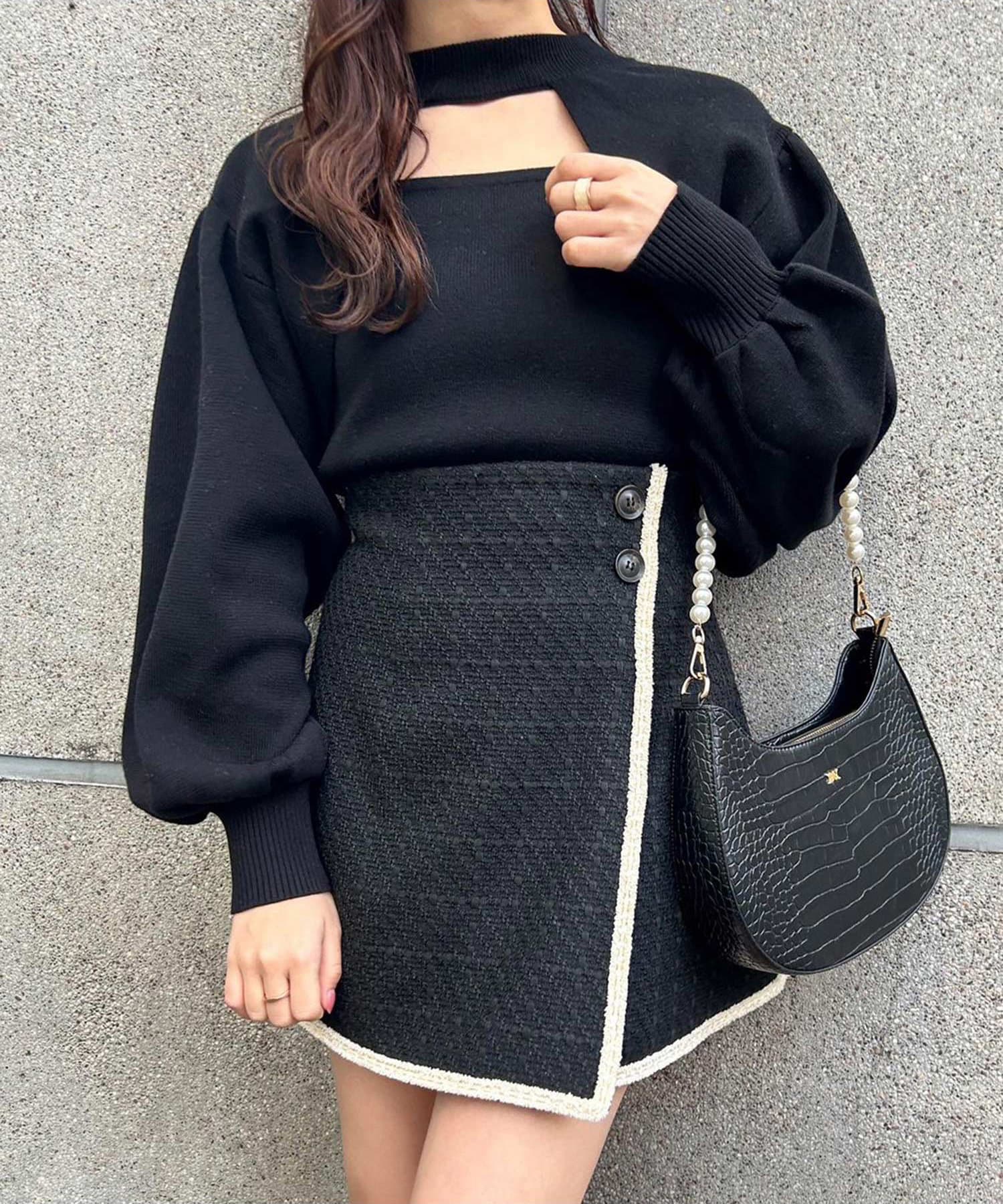 NICE CLAUP / OLIVE des OLIVE OUTLET(ナイスクラップ  / オリーブ デ オリーブ アウトレット) 【one after another】あざとモテトップス