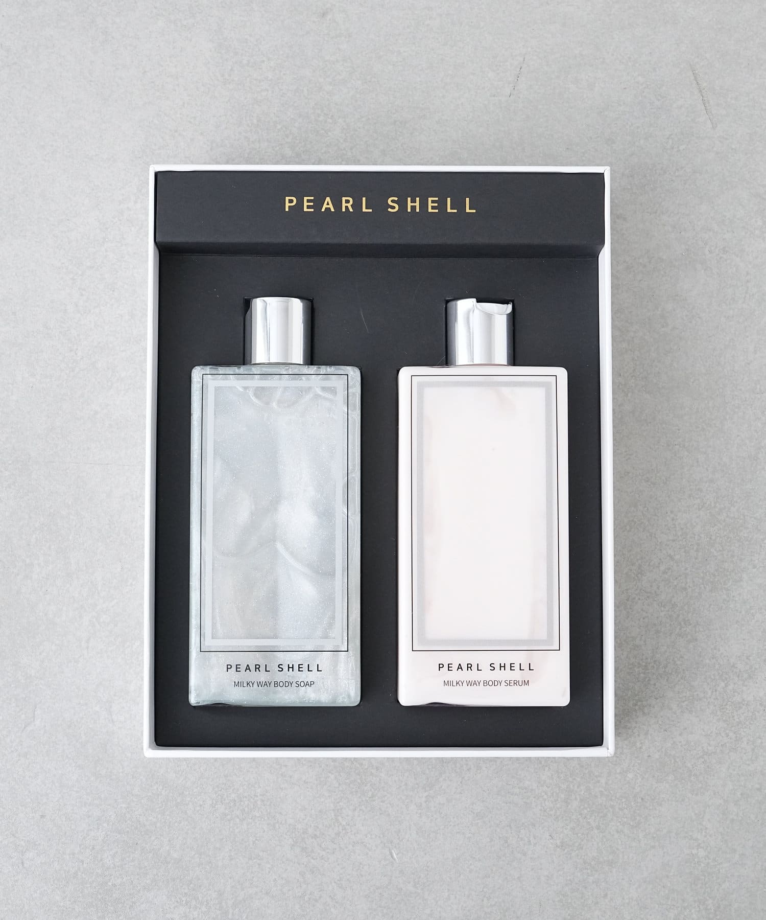 石鹸 PEARL SHELL MILKY WAY BODY SOAP SILVER パールシェル 韓国