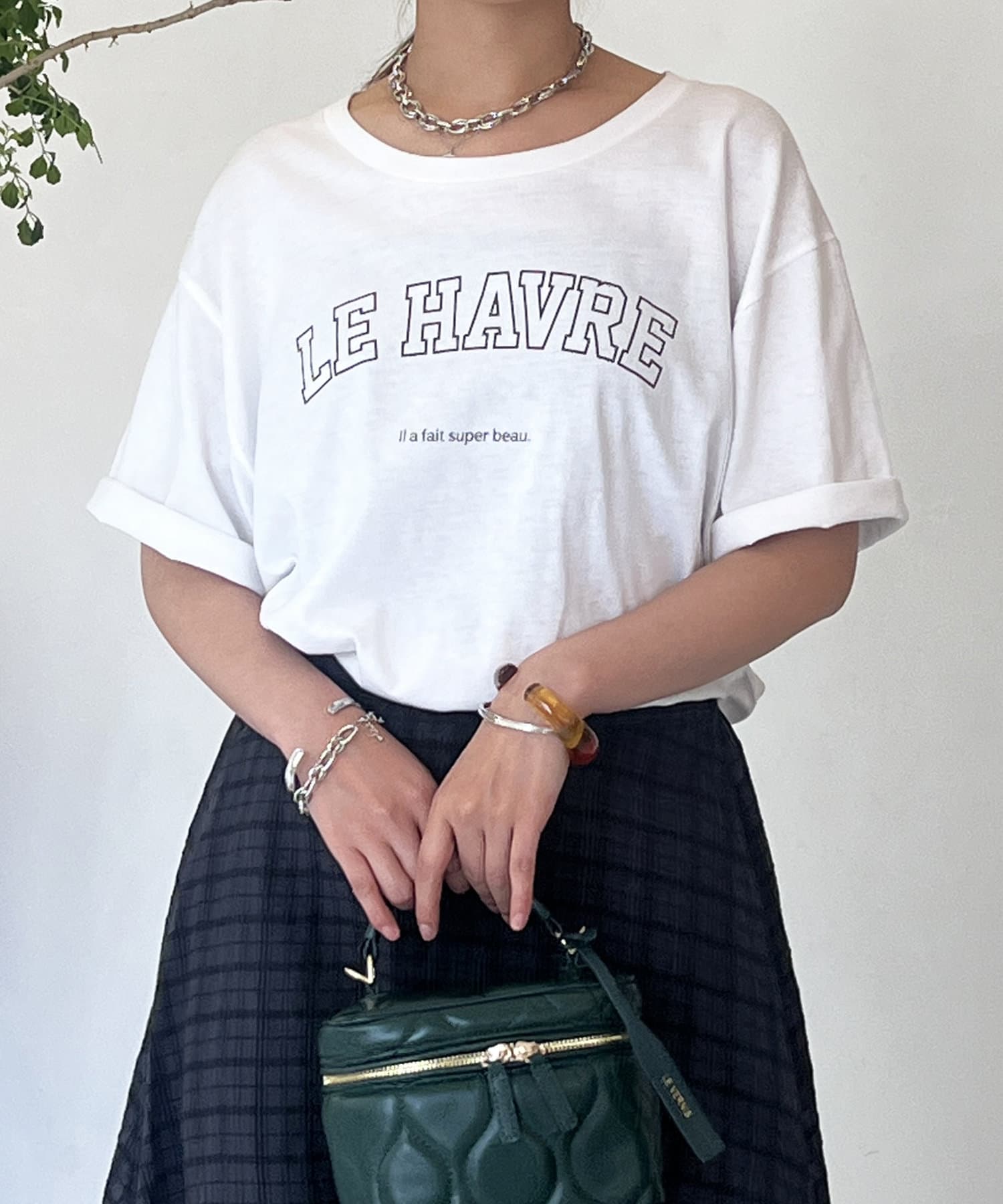 un dix cors(アンディコール) カレッジロゴTシャツ