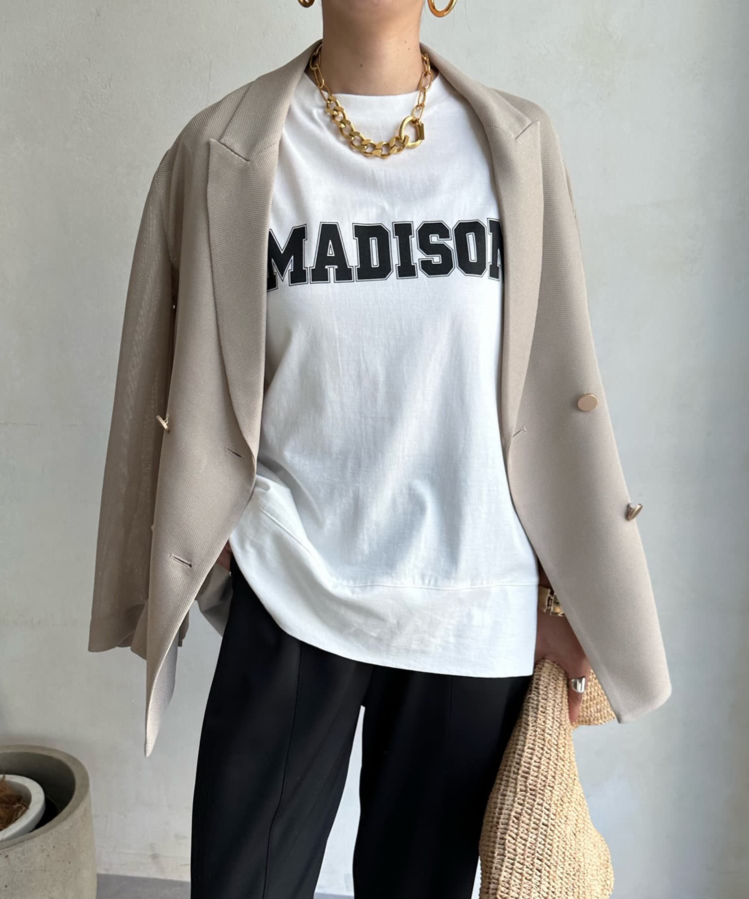 DOUDOU(ドゥドゥ) MADISON スリットTEE