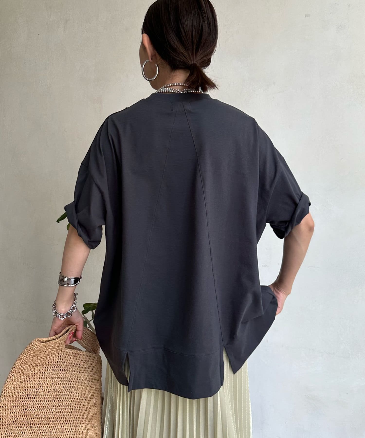 DOUDOU(ドゥドゥ) MADISON スリットTEE