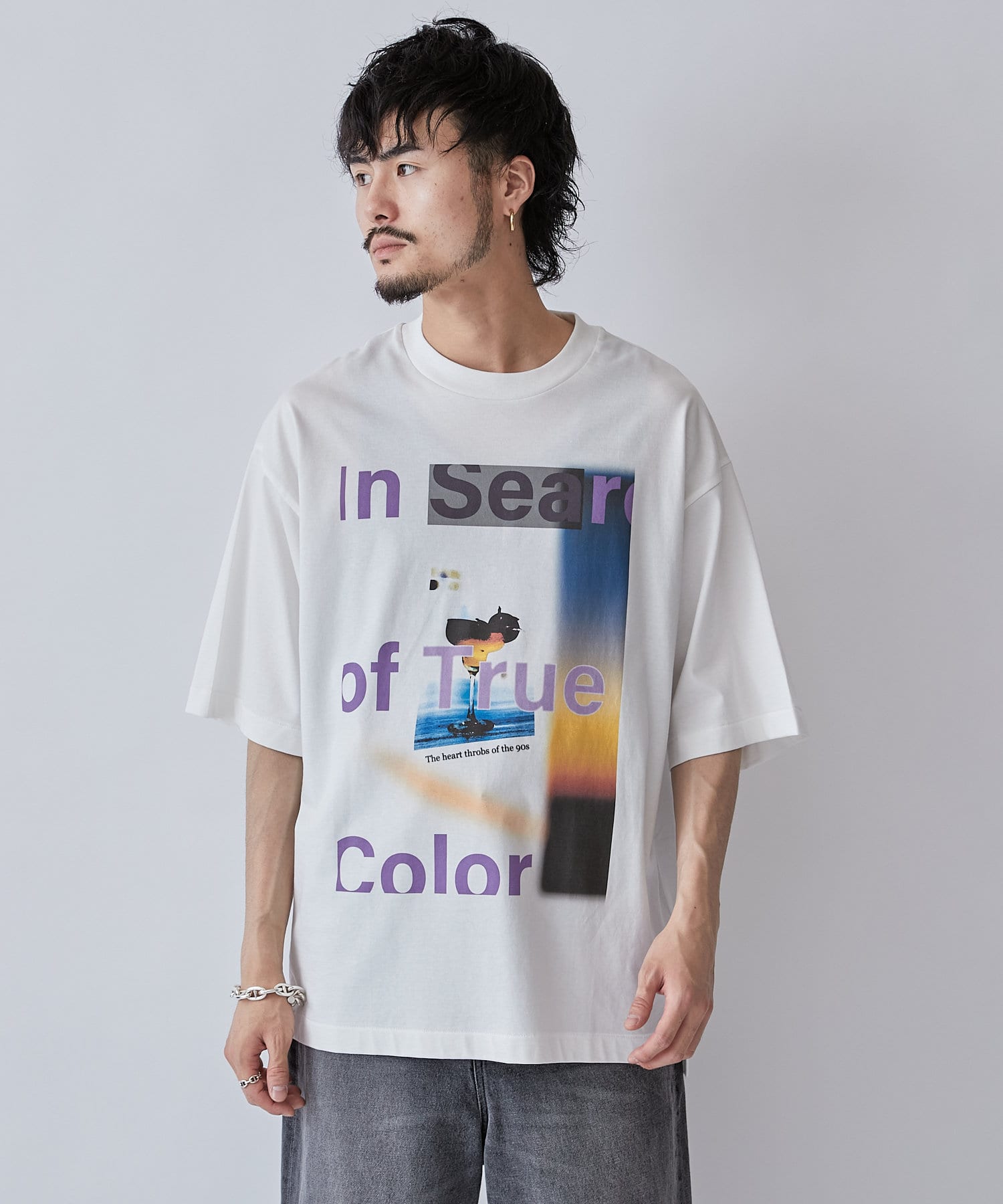 Lui's(ルイス) “COCKTAIL” プリントTシャツ