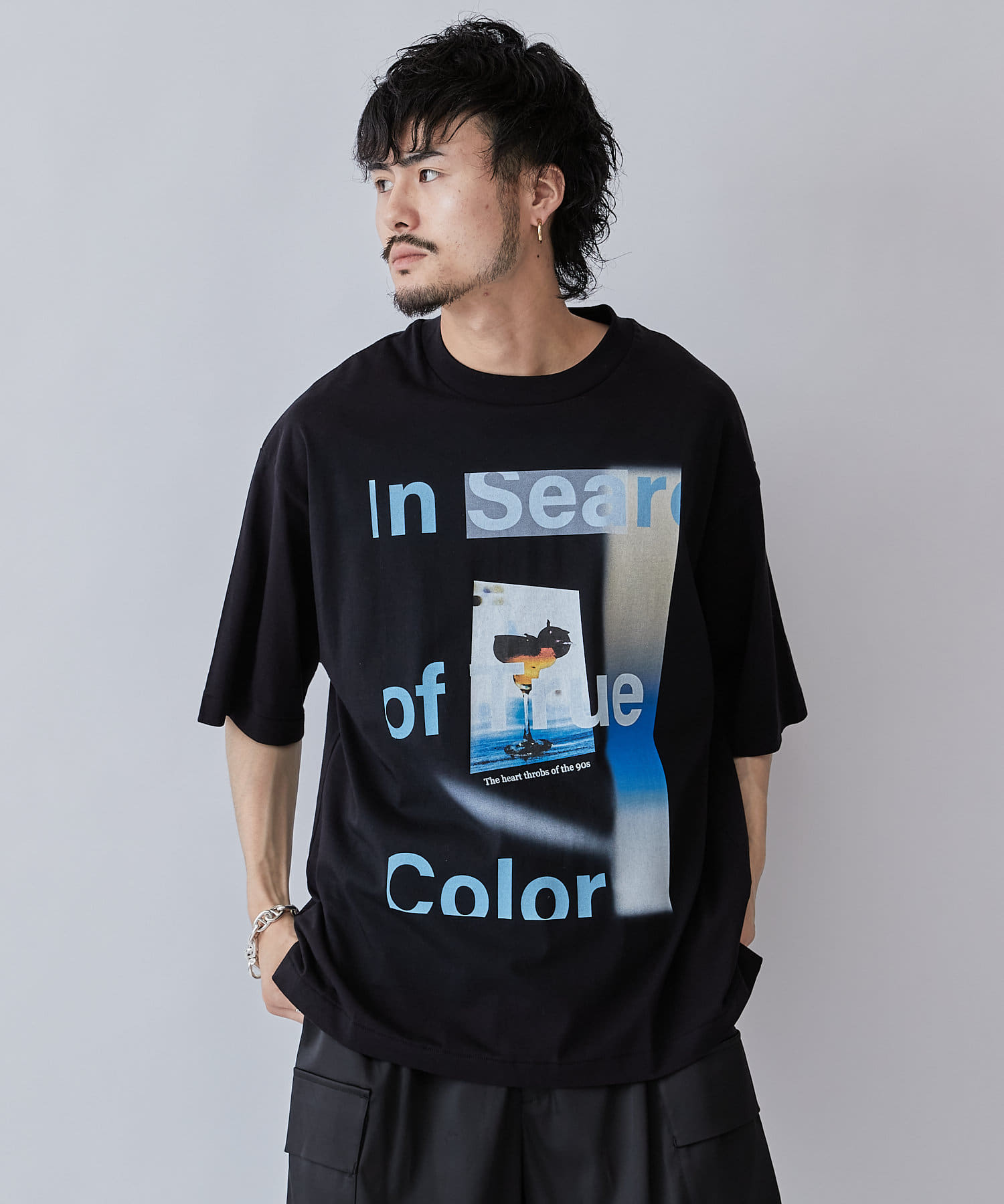Lui's(ルイス) “COCKTAIL” プリントTシャツ