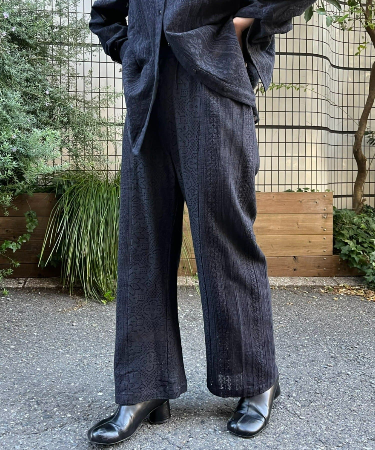 パッチワークレースイージーパンツ セール】パッチワークレースイージーパンツ（その他パンツ