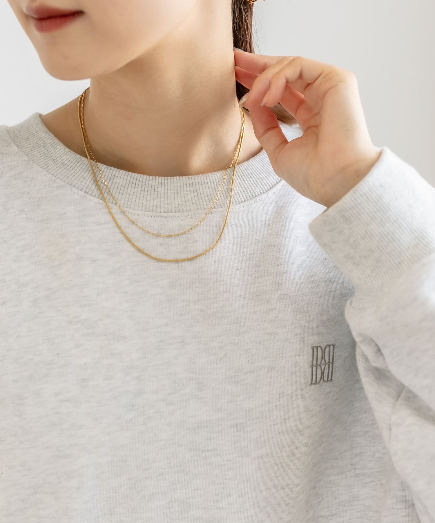 Eau]double chaine necklace | mystic(ミスティック)ライフスタイル