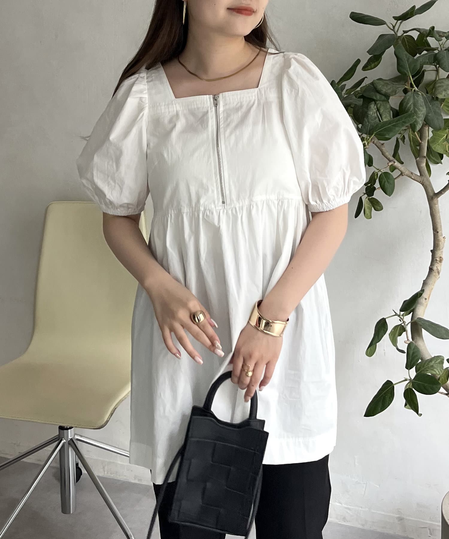 パラスパレス　ジップアップ GLOSTER】classy ジップアップ シャツブルゾン | FREDY
