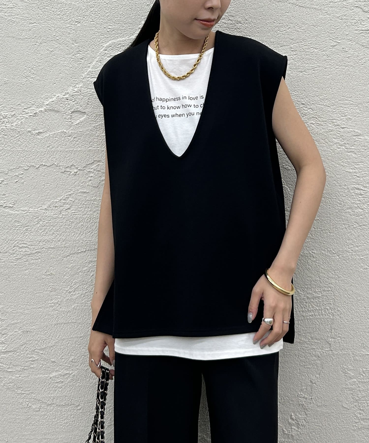 WEB限定】2点セット！ポンチＶフレンチカットソー | Loungedress 
