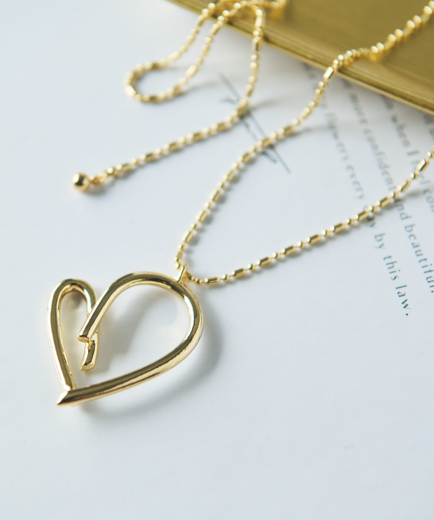 un dix cors(アンディコール) メタルハートネックレス