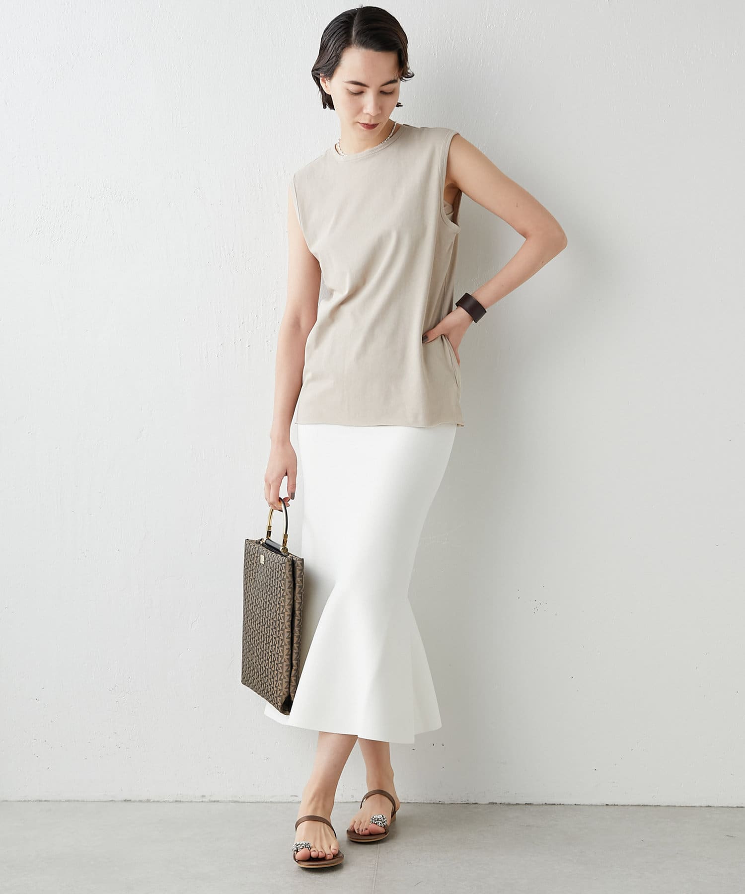 裾デザインニットスカート | Whim Gazette(ウィム ガゼット)レディース