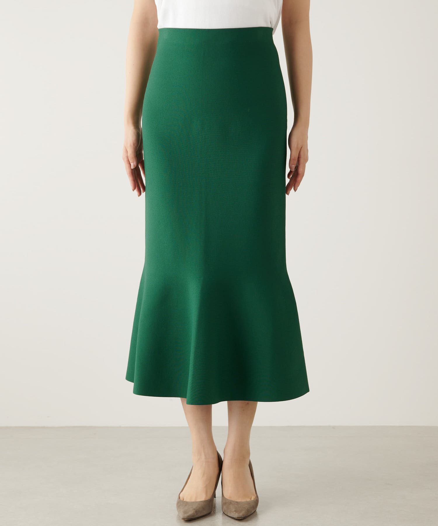 Whim Gazette(ウィム ガゼット) 裾デザインニットスカート