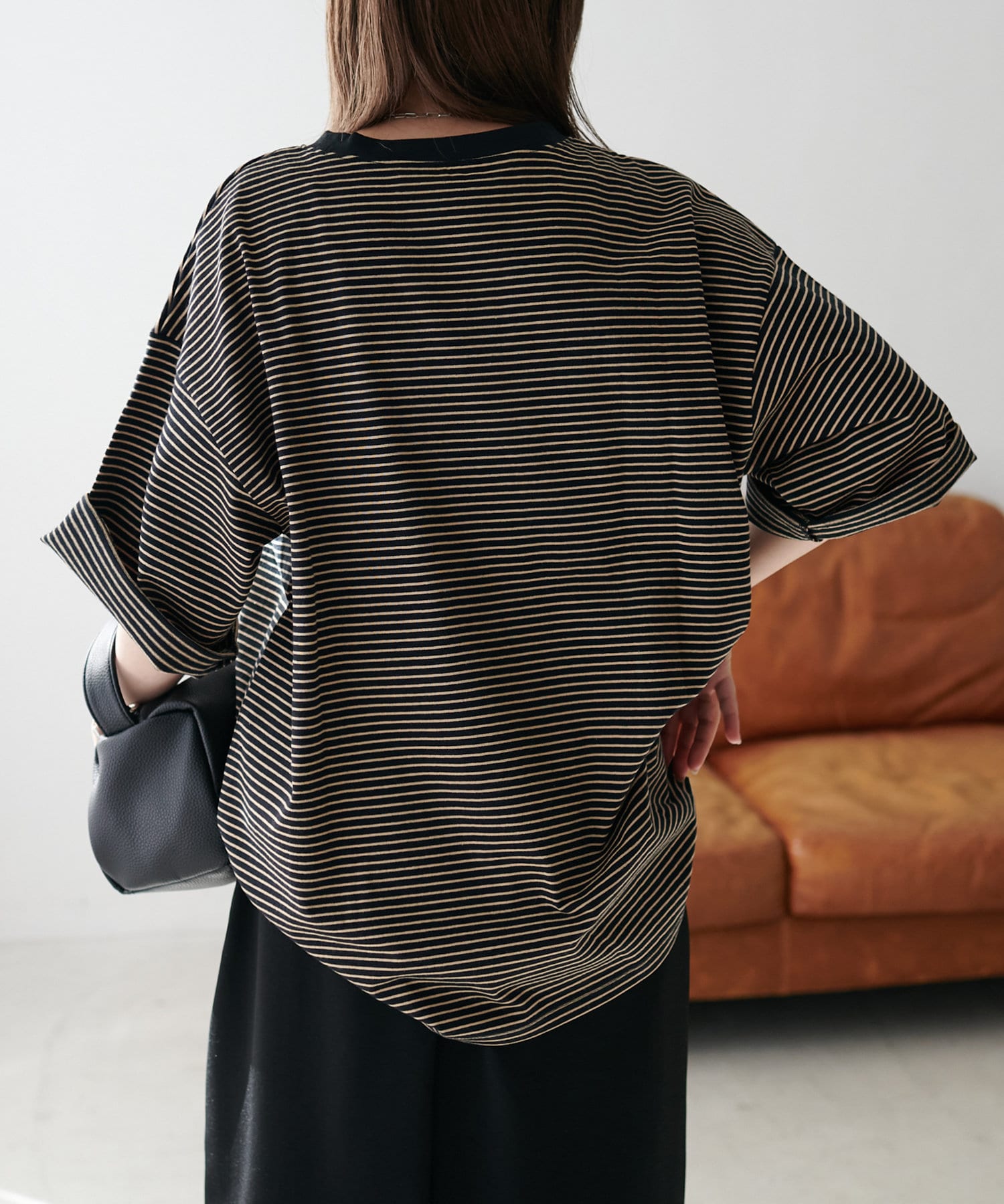 Discoat(ディスコート) 【WEB限定】ボーダービッグ半袖Tシャツ