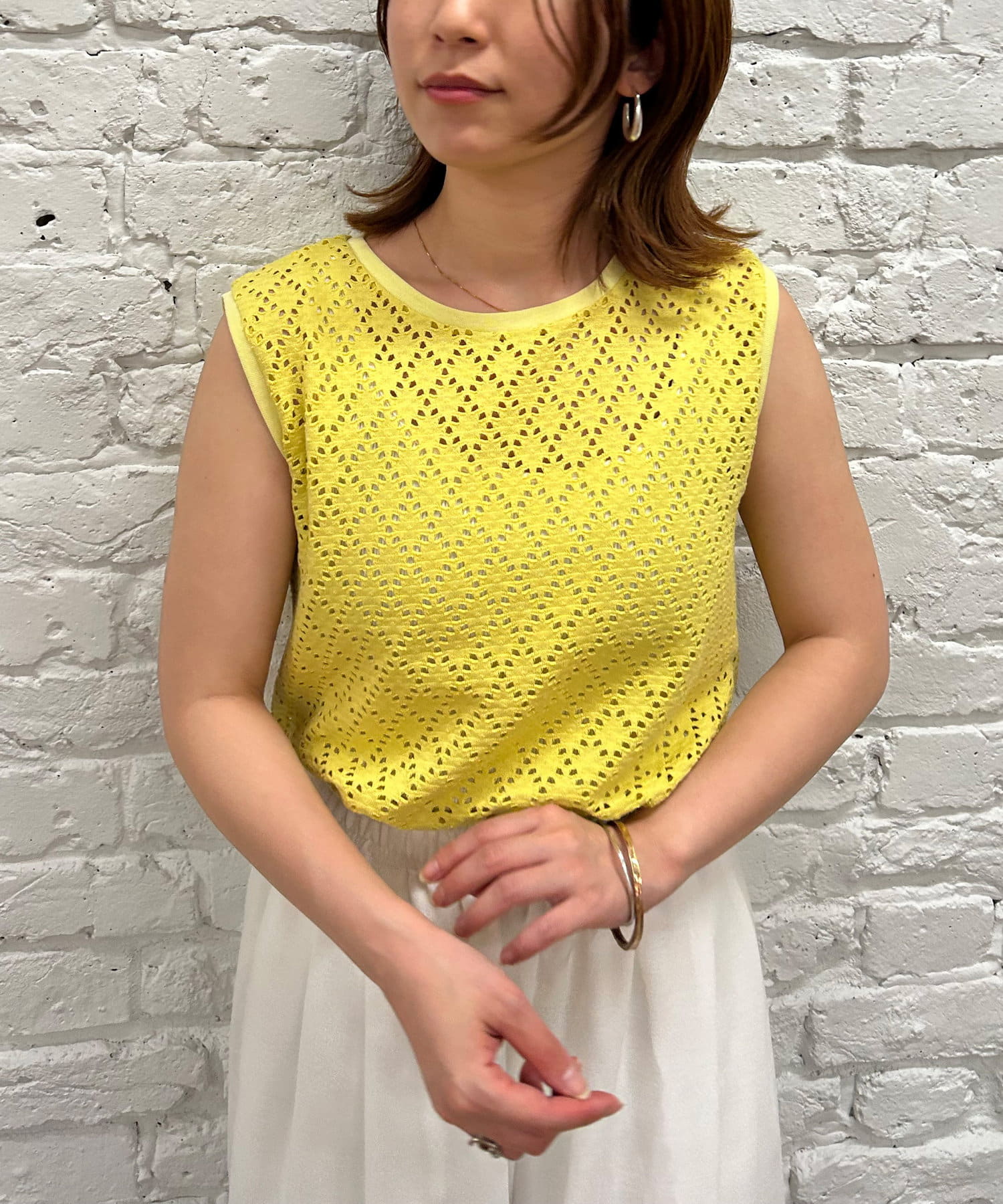 メッシュジャガードカットソー | Jena espace merveilleux(ジェナ 