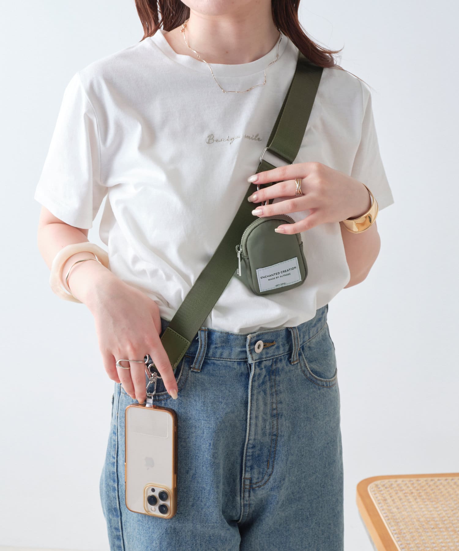 ナイロンポーチ付ベルトストラップ | NICE CLAUP / OLIVE des OLIVE