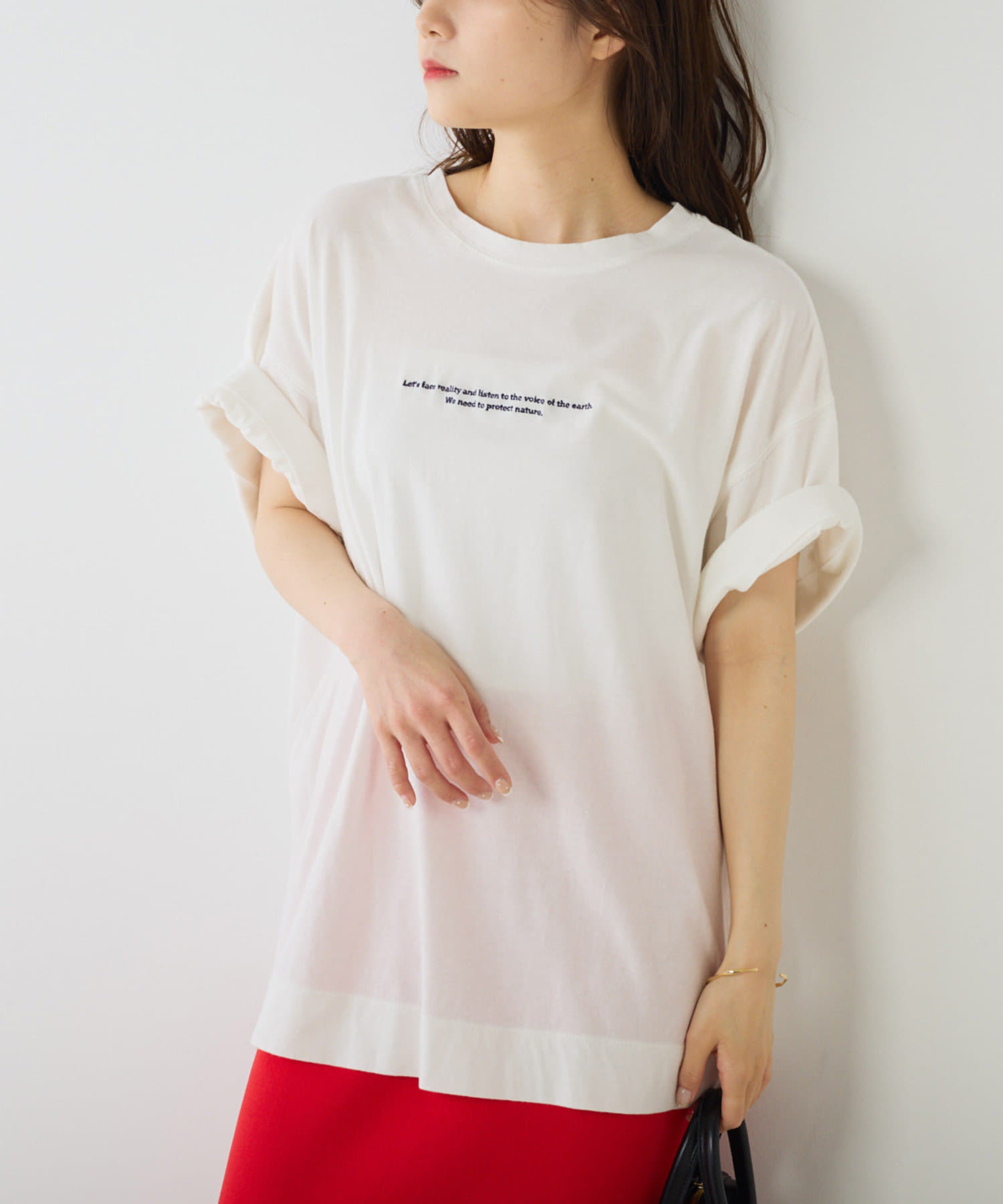 オーガニックコットン2WAY Tシャツ | pual ce cin(ピュアルセシン