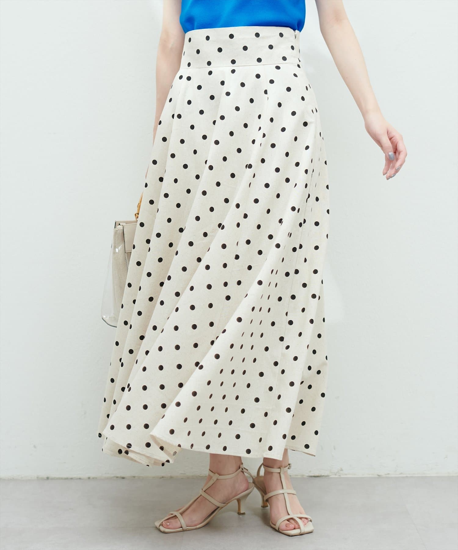 綿麻ハイウエストサーキュラースカート natural couture(ナチュラルクチュール)レディース PAL  CLOSET(パルクローゼット) パルグループ公式ファッション通販サイト