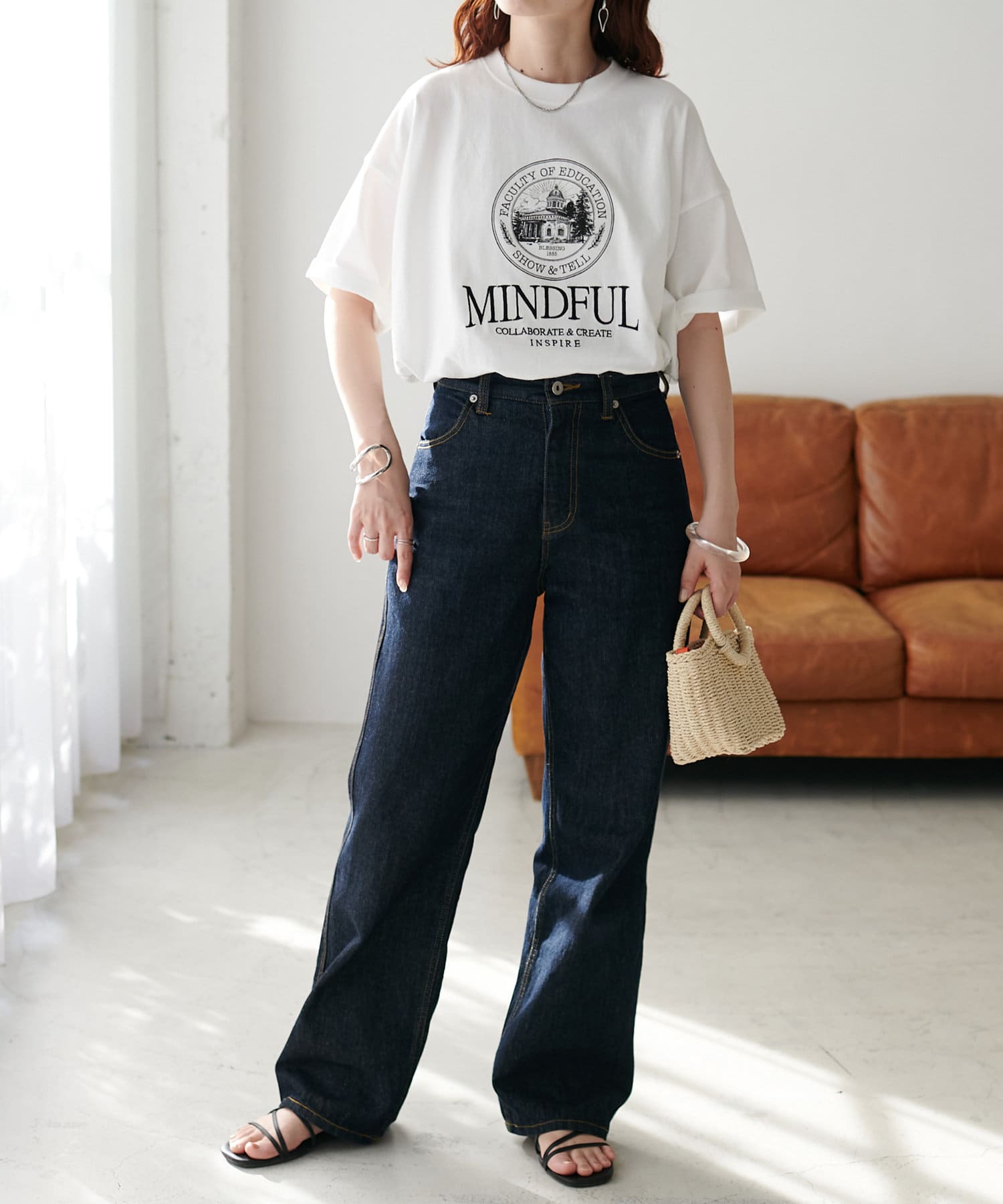 ユニセックス】MINDFUL刺繍ロゴTシャツ | Discoat(ディスコート ...