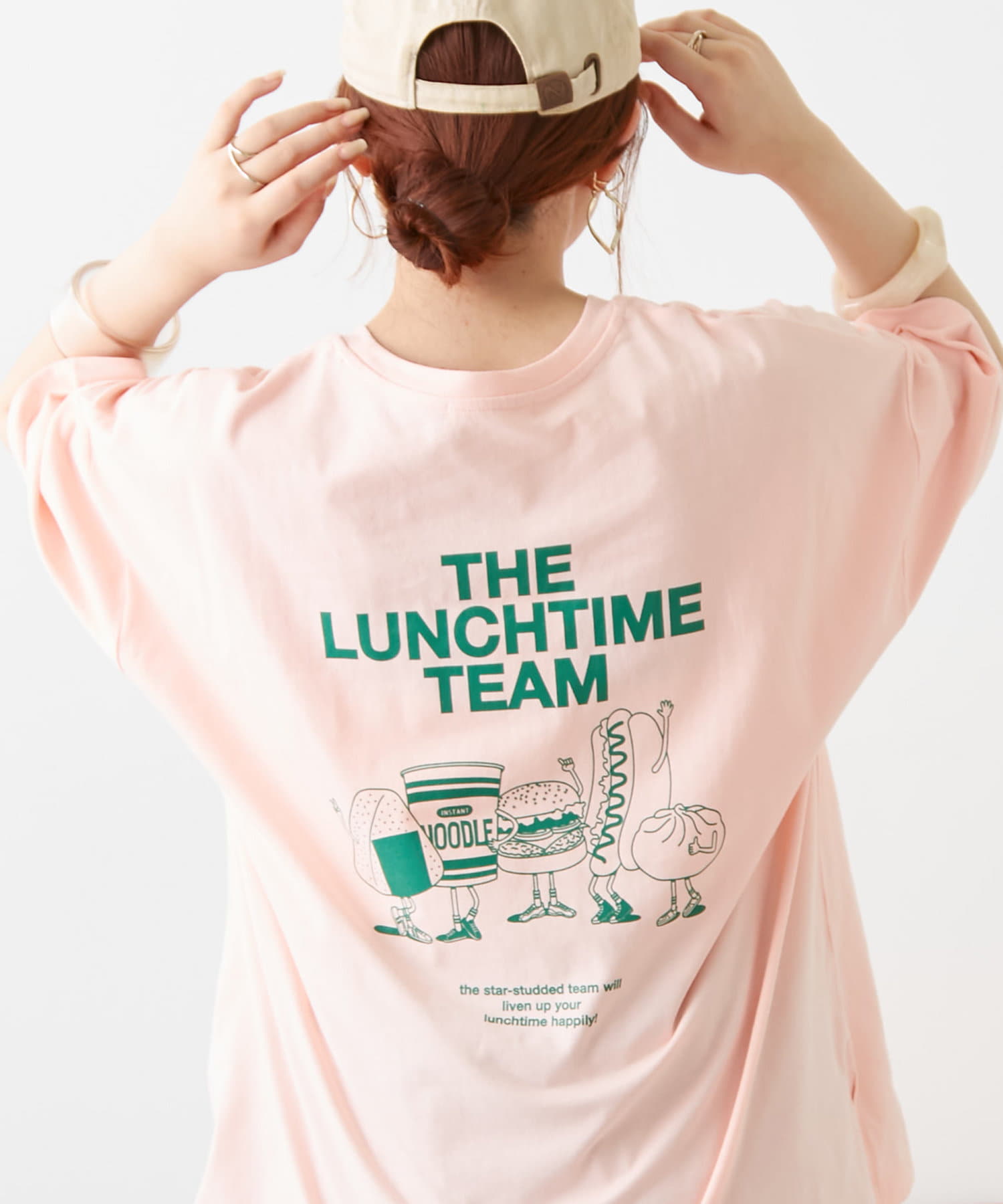 NICE CLAUP / OLIVE des OLIVE OUTLET(ナイスクラップ  / オリーブ デ オリーブ アウトレット) LUNCH TIME Tシャツ