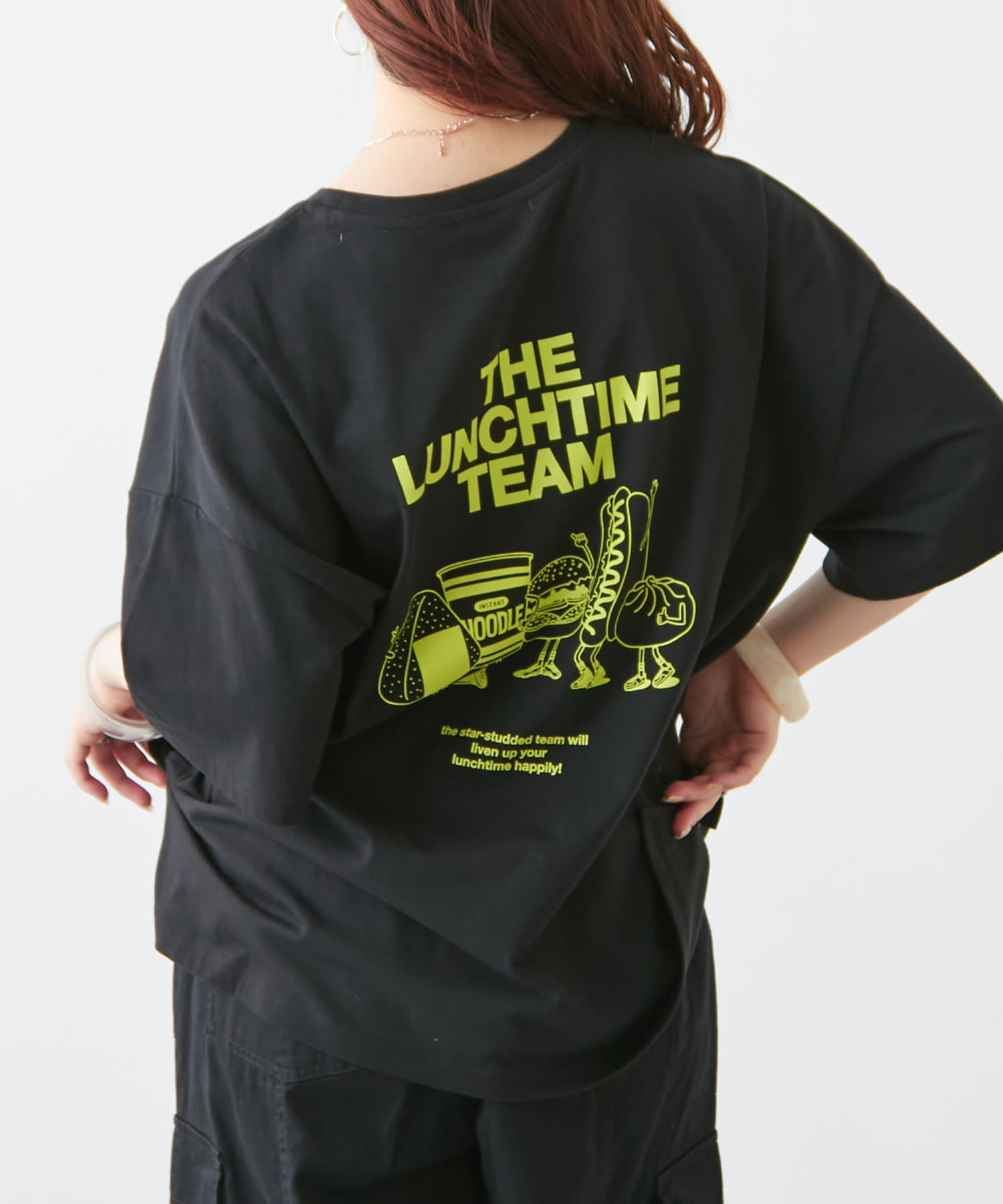 NICE CLAUP / OLIVE des OLIVE OUTLET(ナイスクラップ  / オリーブ デ オリーブ アウトレット) LUNCH TIME Tシャツ