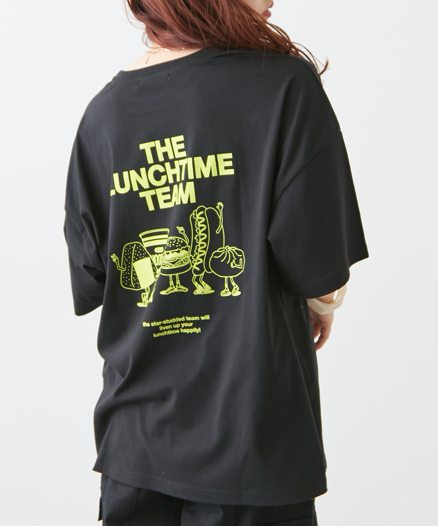 NICE CLAUP / OLIVE des OLIVE OUTLET(ナイスクラップ  / オリーブ デ オリーブ アウトレット) LUNCH TIME Tシャツ