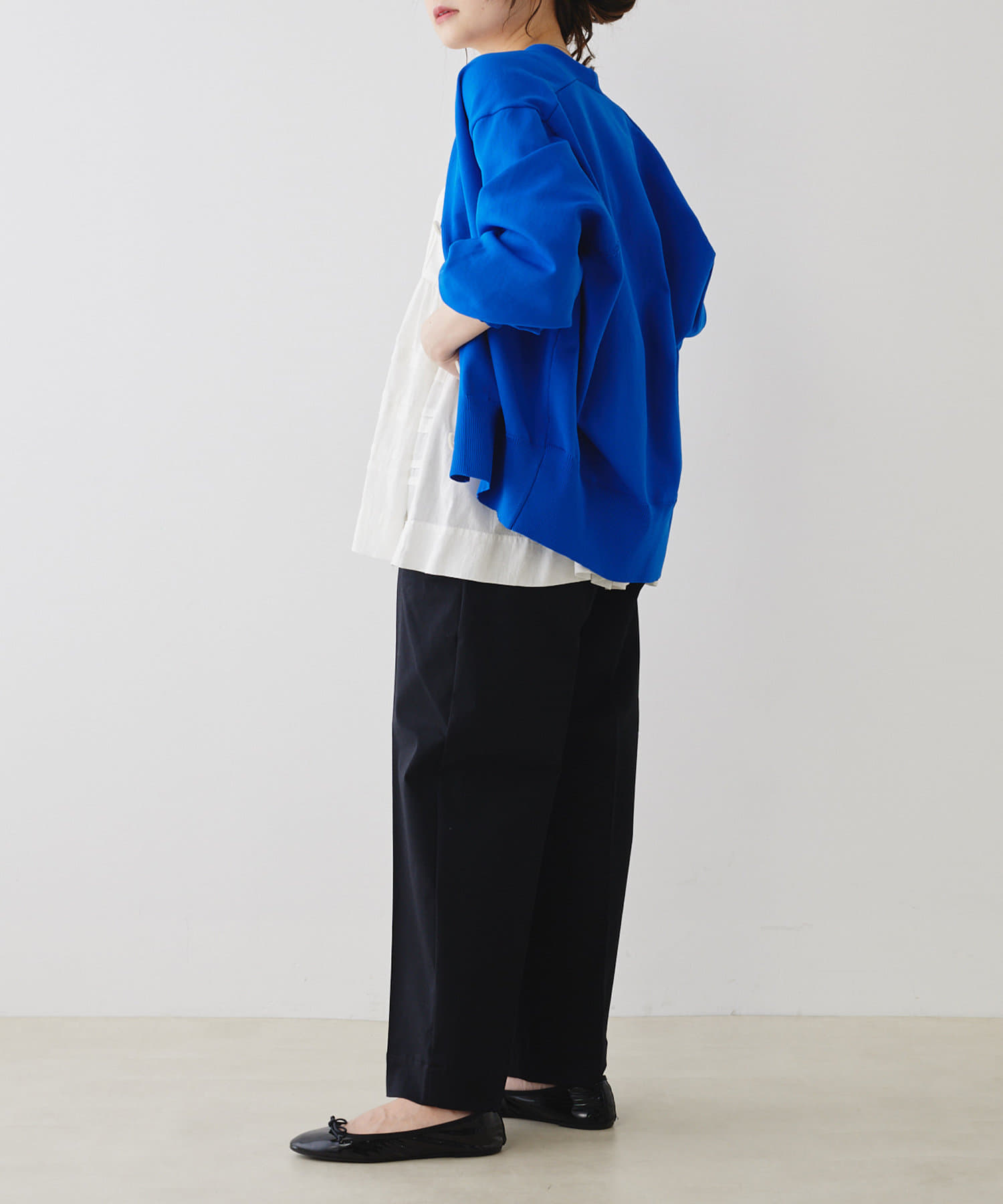 PUAL CE CIN(ピュアルセシン) センタープレスストレッチパンツ