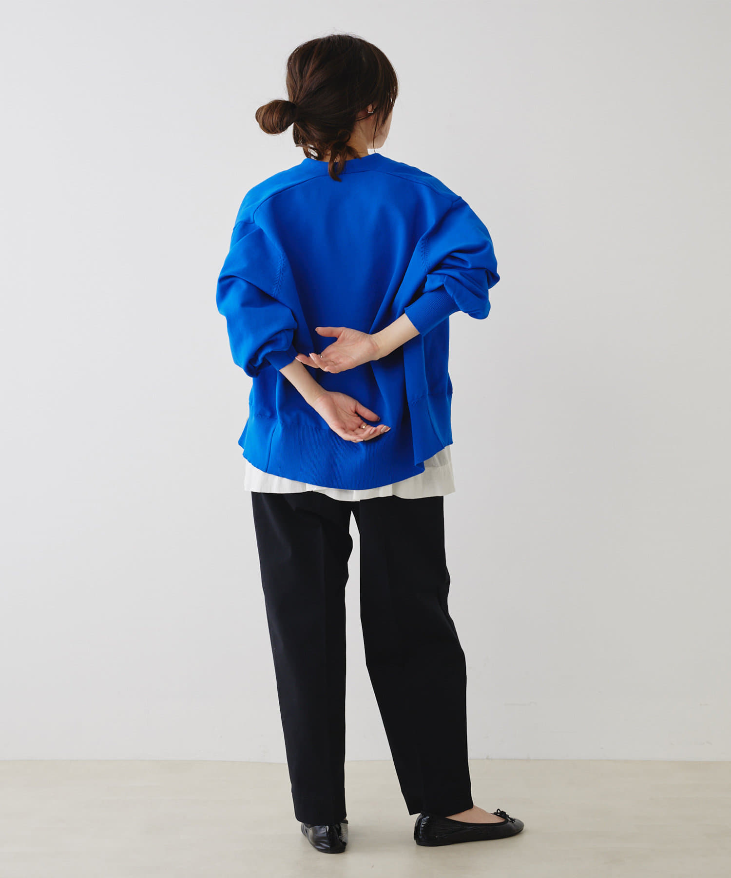 PUAL CE CIN(ピュアルセシン) センタープレスストレッチパンツ