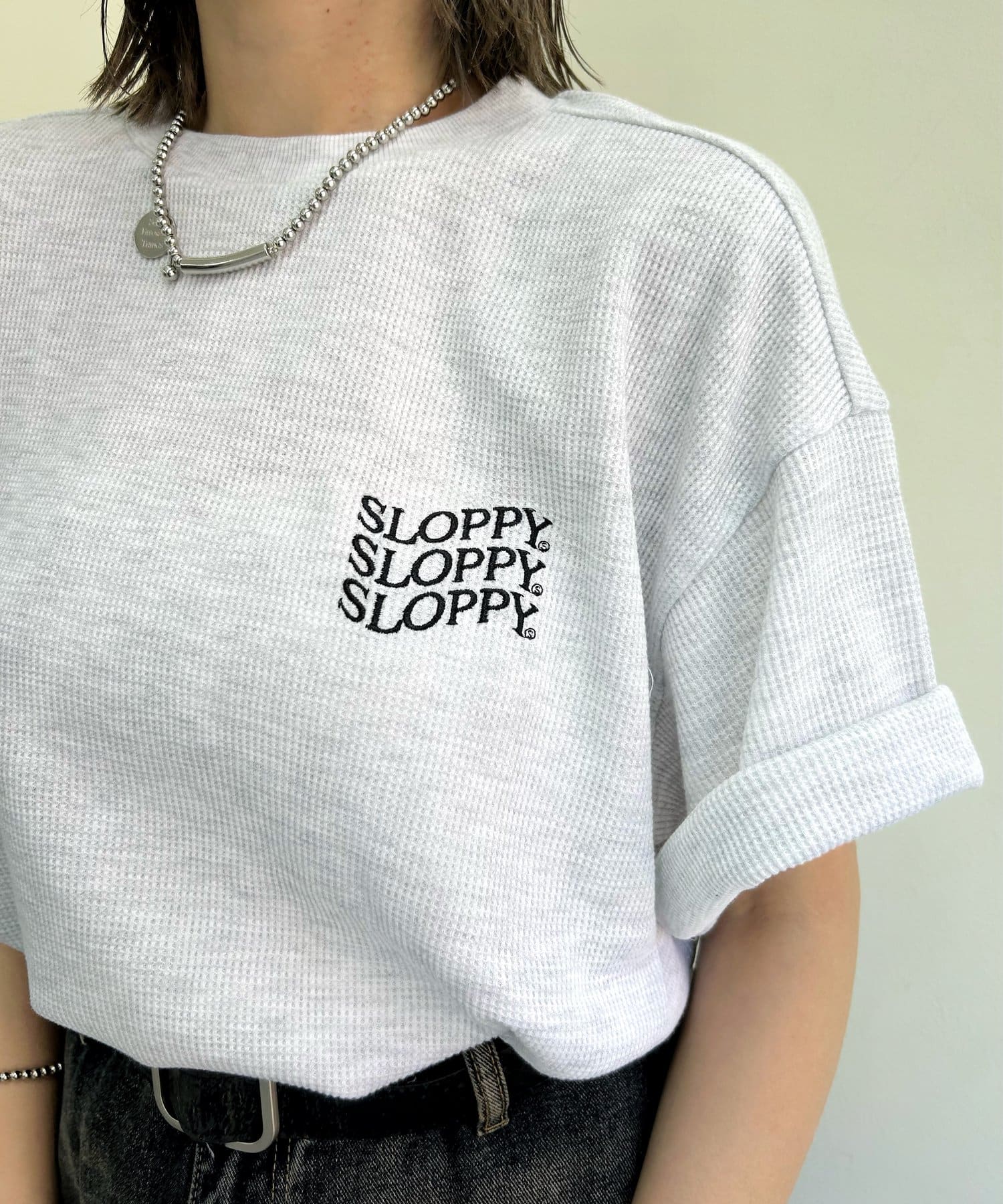 WEB限定》【SLOPPY/スロッピー】ワッフルTEE | WHO'S WHO gallery