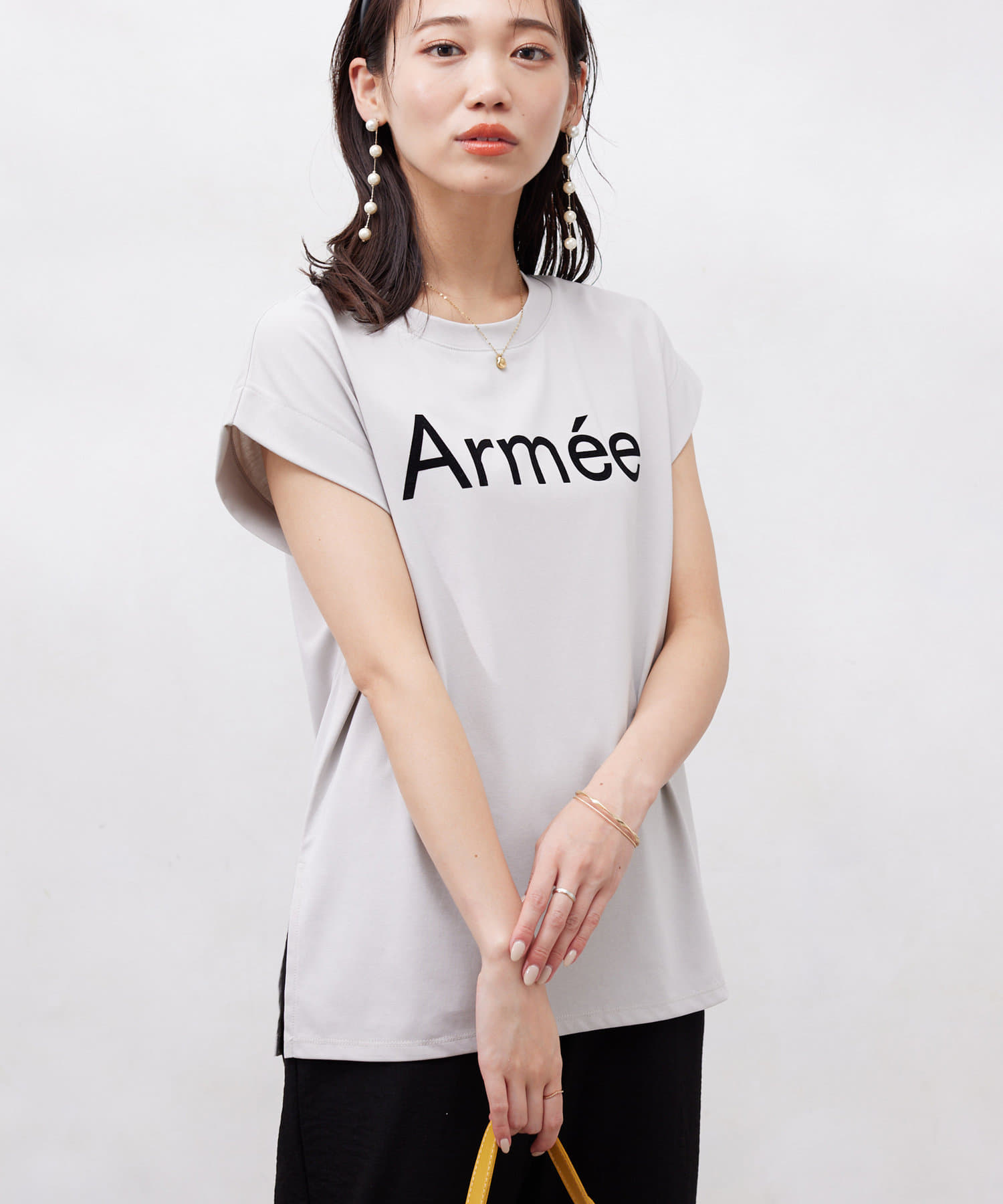 Chez toi(シェトワ) 機能素材ノースリロゴプルオーバー