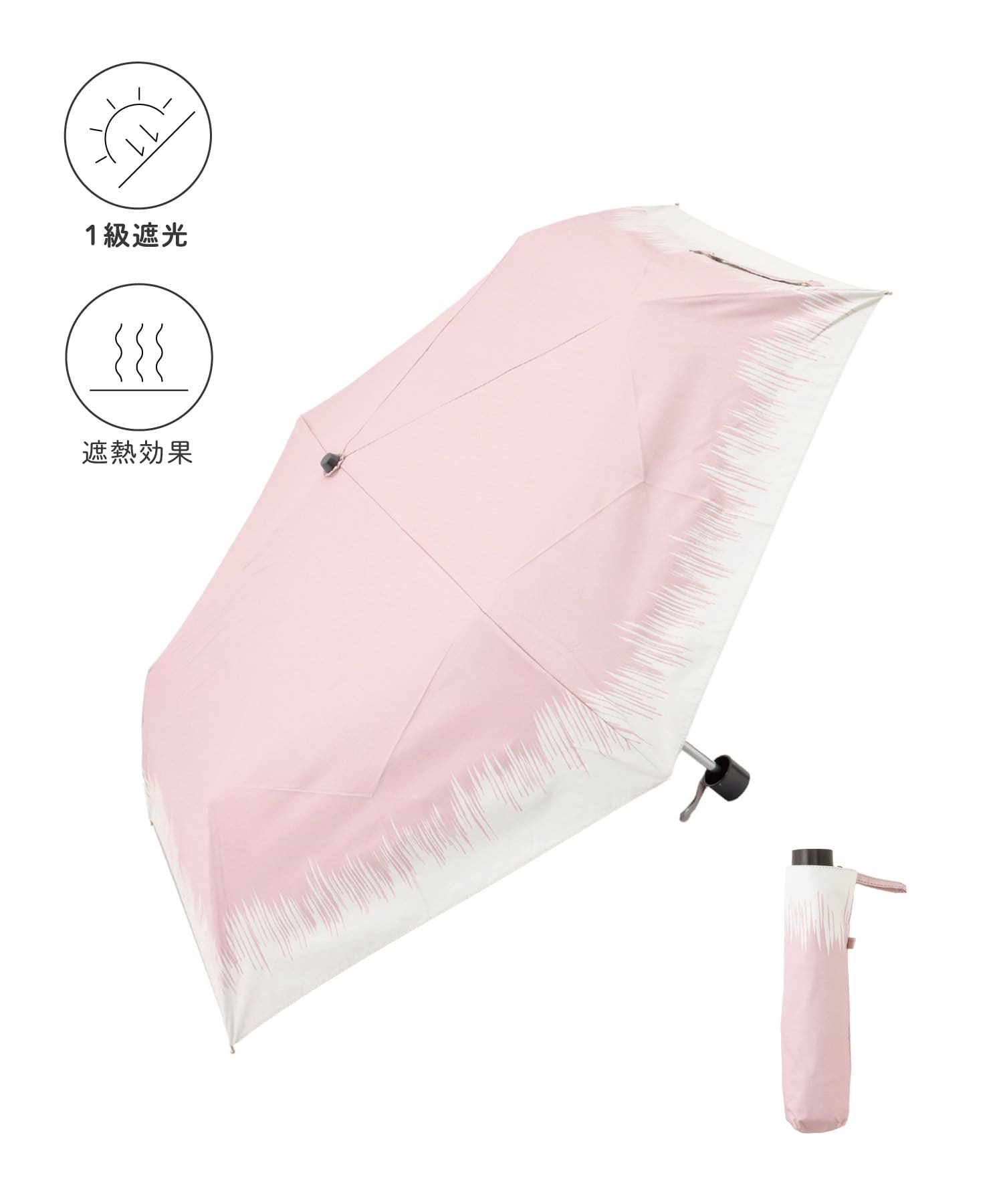 3COINS(スリーコインズ) 晴雨兼用折傘ファジー