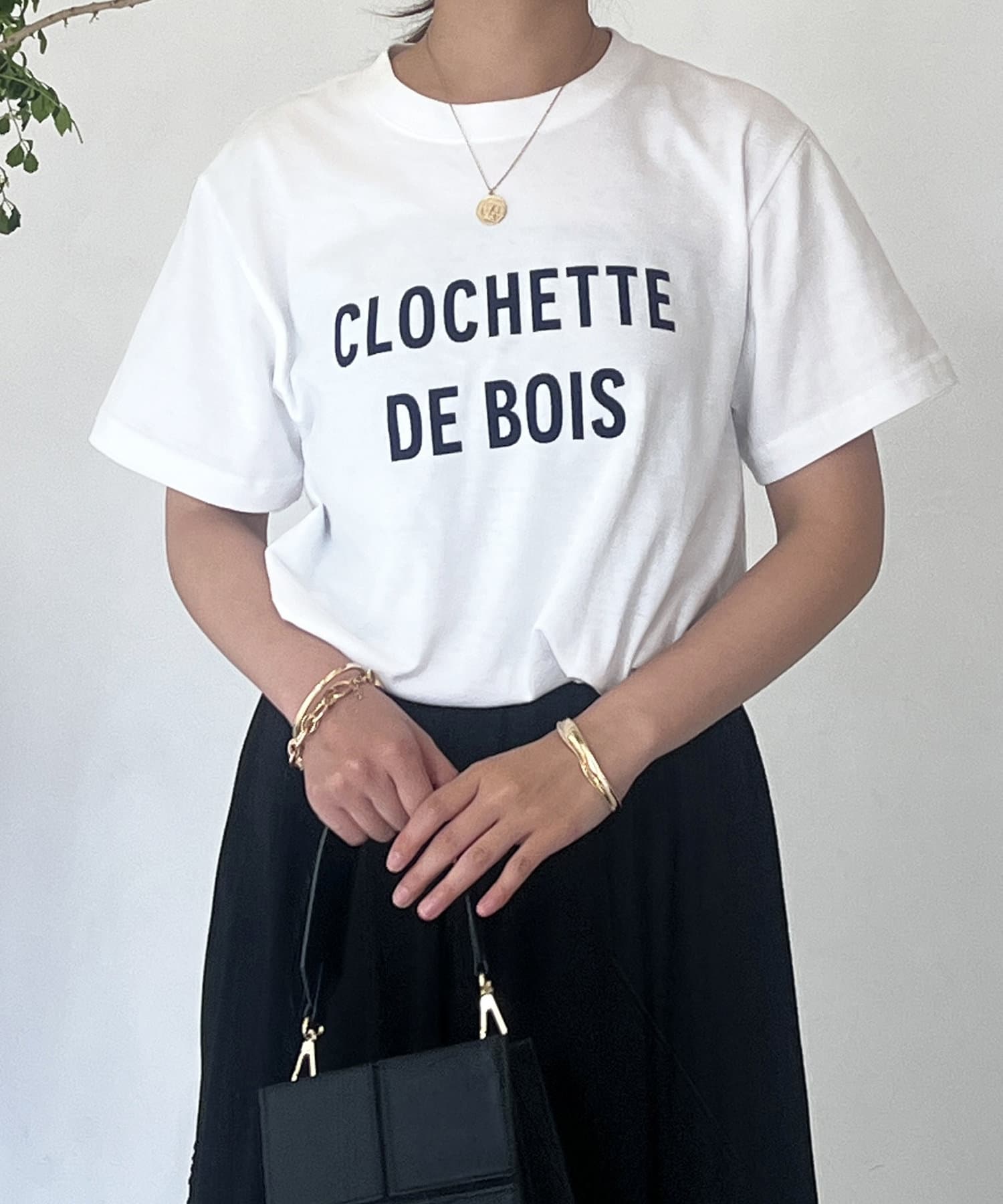 un dix cors(アンディコール) CLOCHETEEフロッキーロゴTシャツ