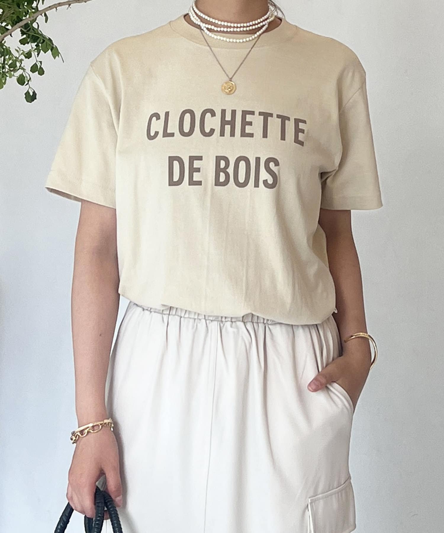 un dix cors(アンディコール) CLOCHETEEフロッキーロゴTシャツ