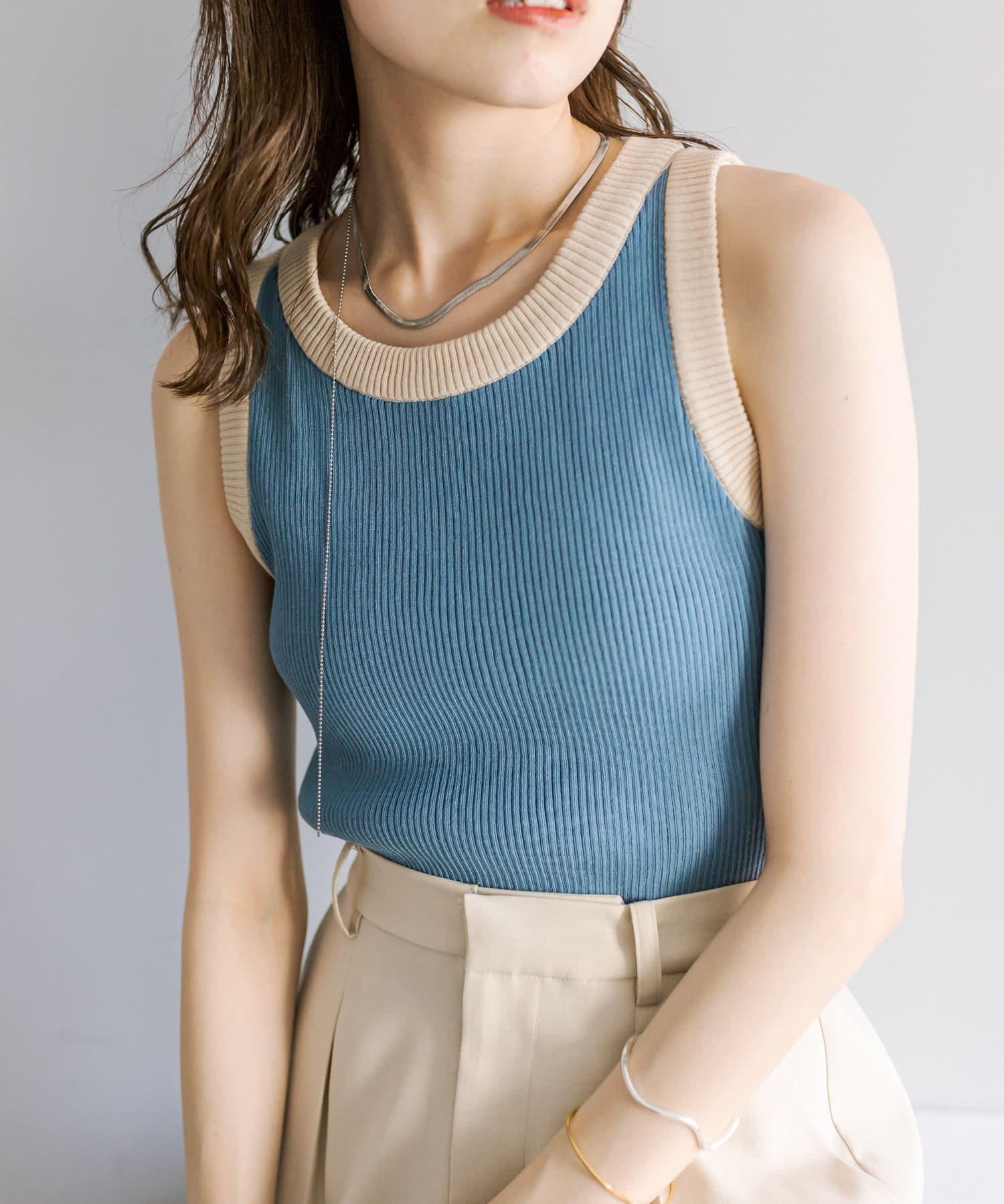 【yo BIOTOP】Knit tank top