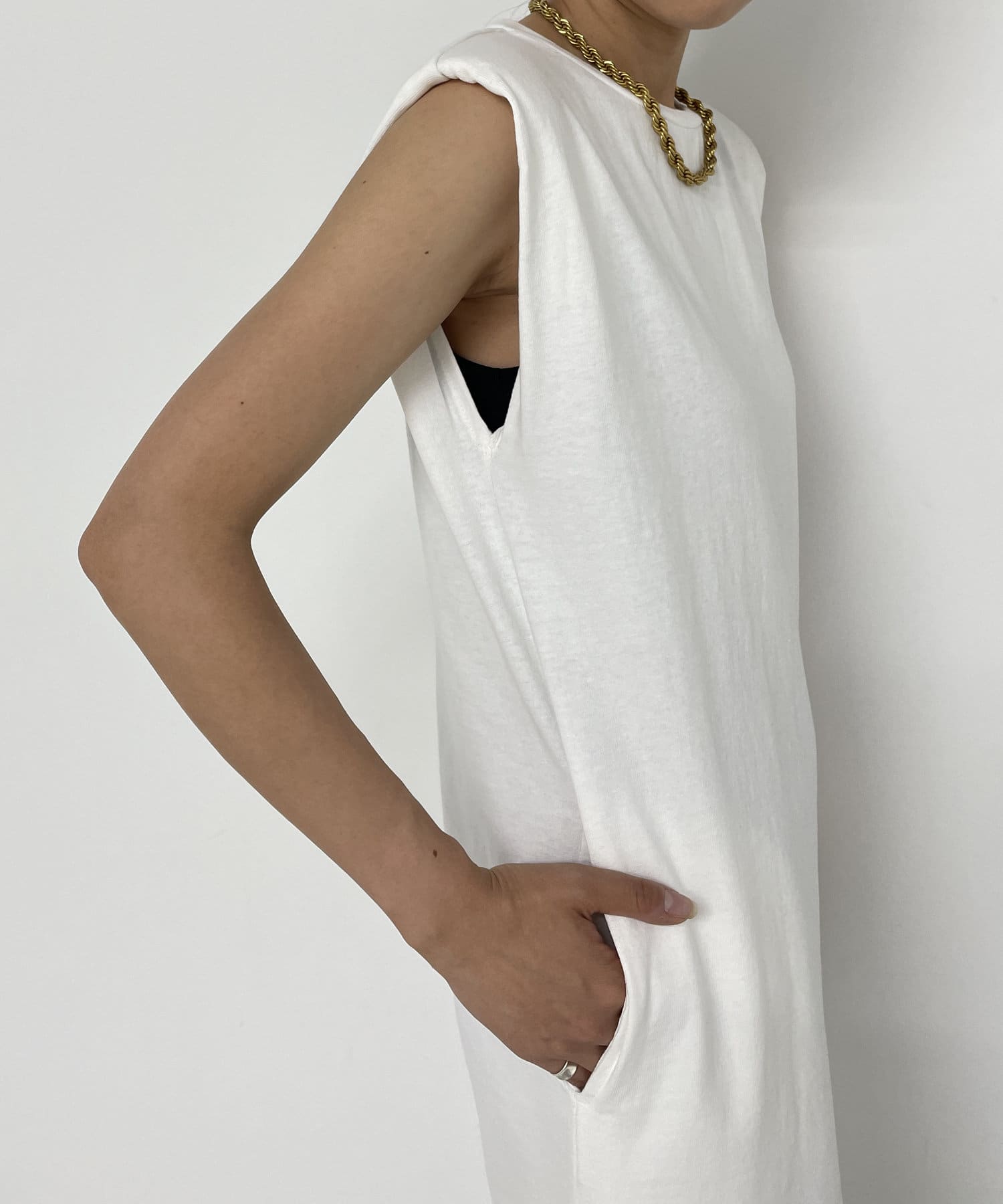 Loungedress(ラウンジドレス) パワショルカットワンピース