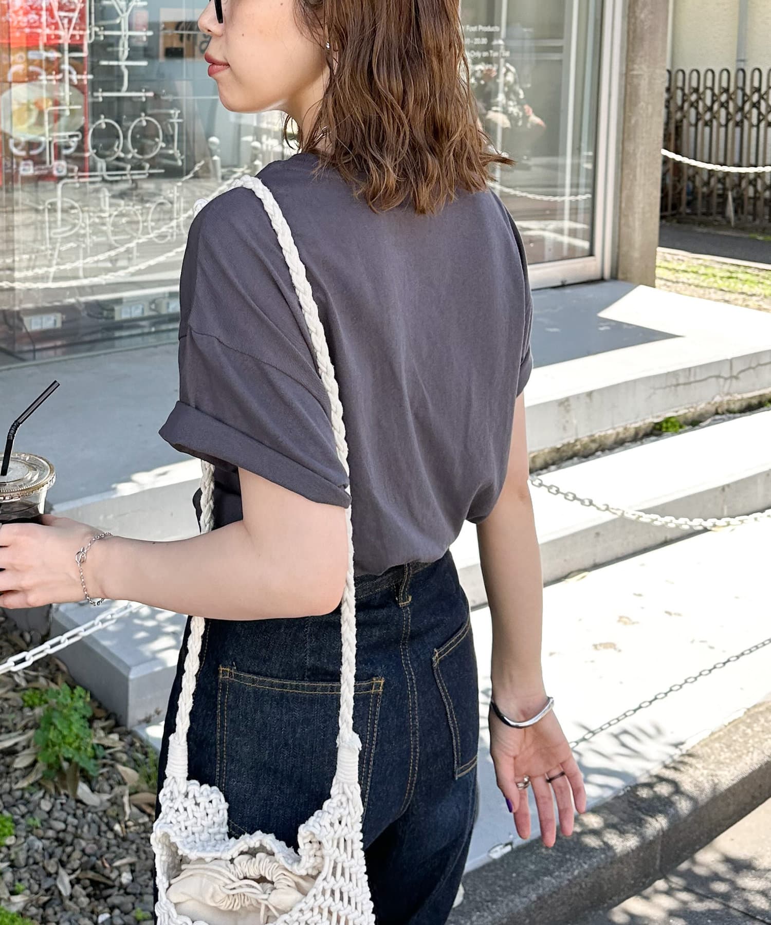 Discoat(ディスコート) SEREIN刺繍ロゴTシャツ