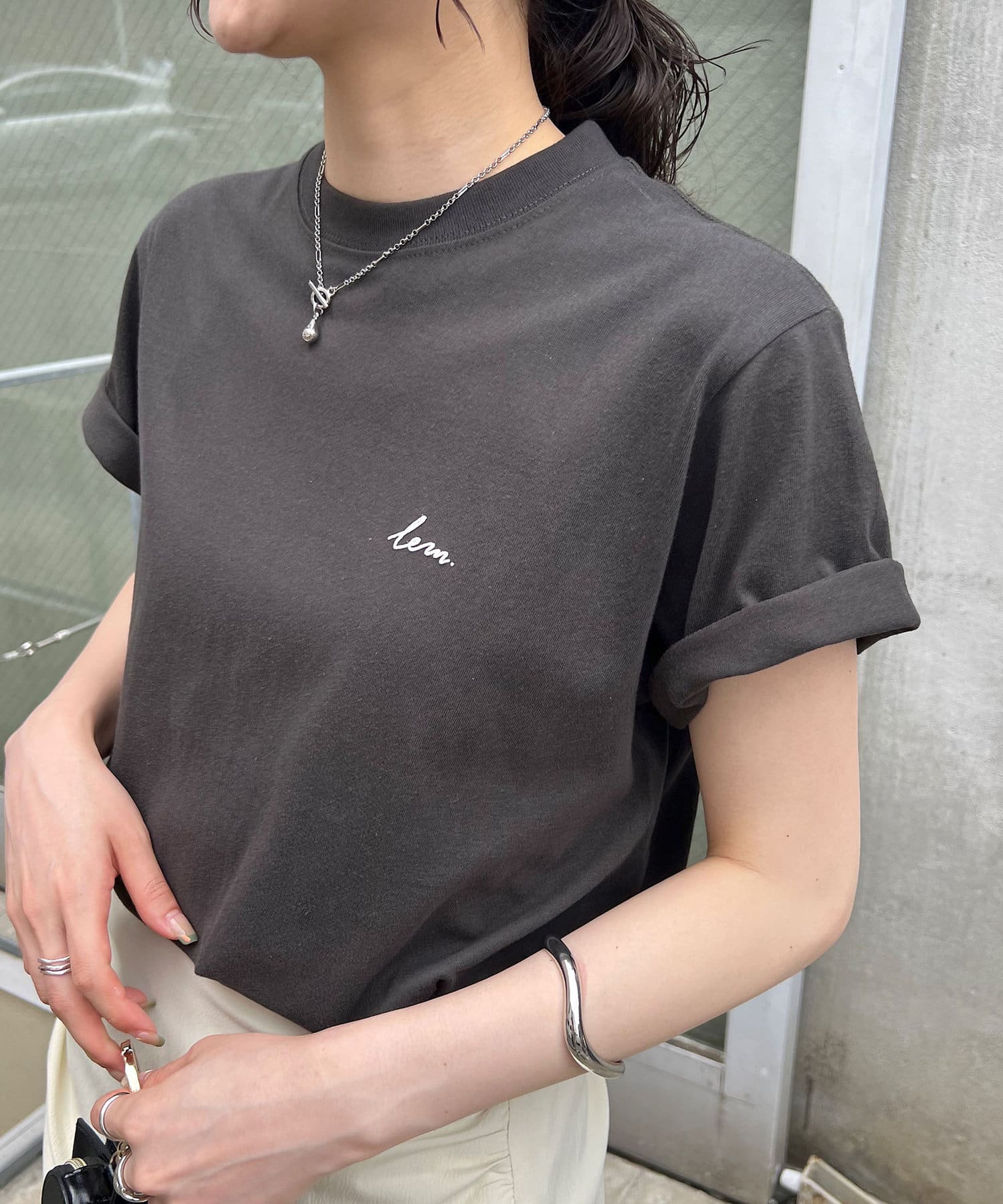 CAPRICIEUX LE'MAGE(カプリシュレマージュ) 1ポイントLEMAGE Tシャツ
