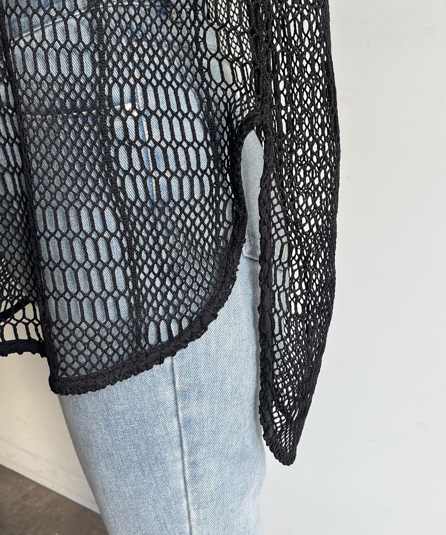 prose verse(プロズヴェール) 【MOMO SELECT】パッチワークメッシュプルオーバー