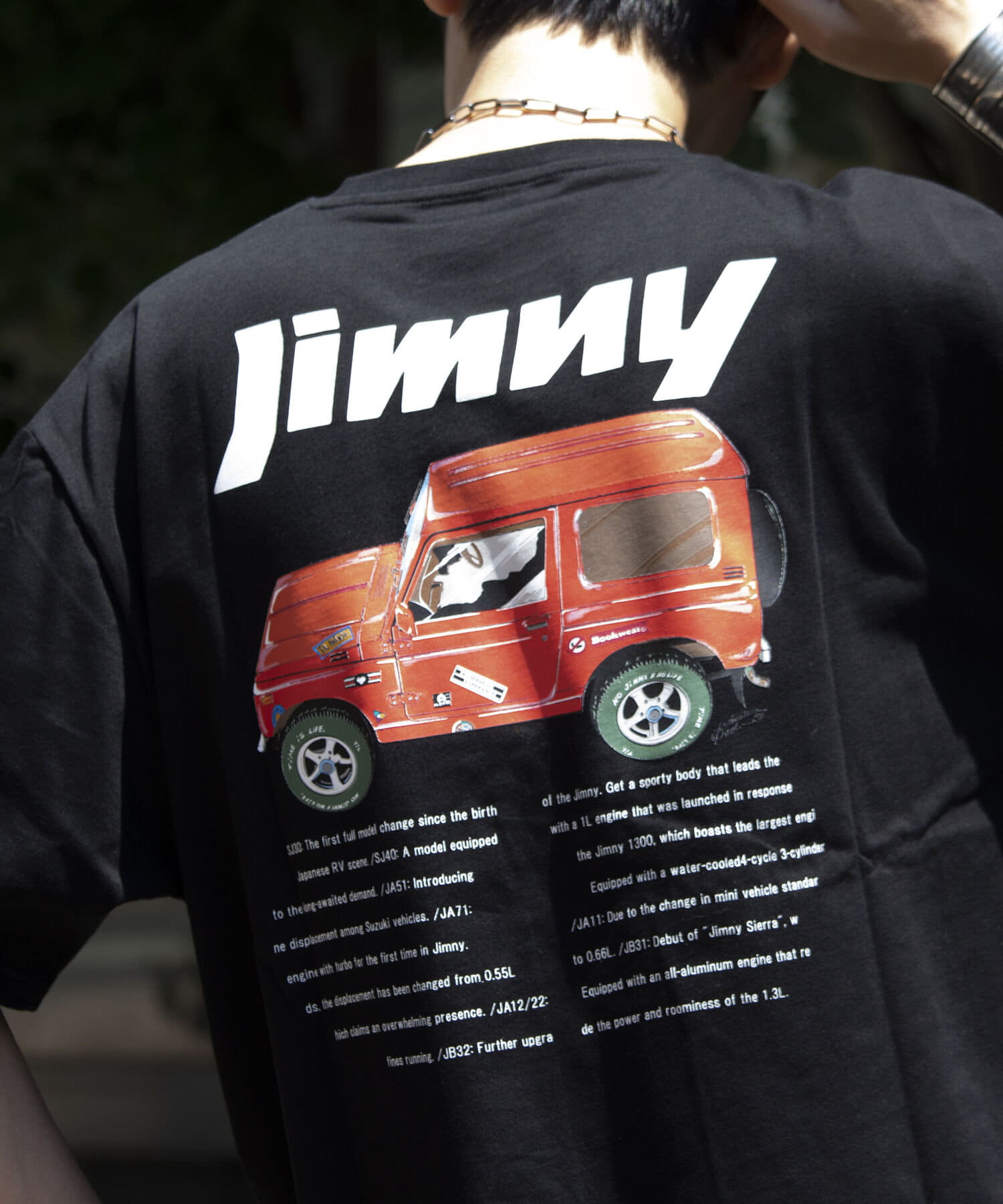 FREDY & GLOSTER(フレディ アンド グロスター) 【WILDERNESS EXPERIENCE×JIMNY】別注バックプリントT