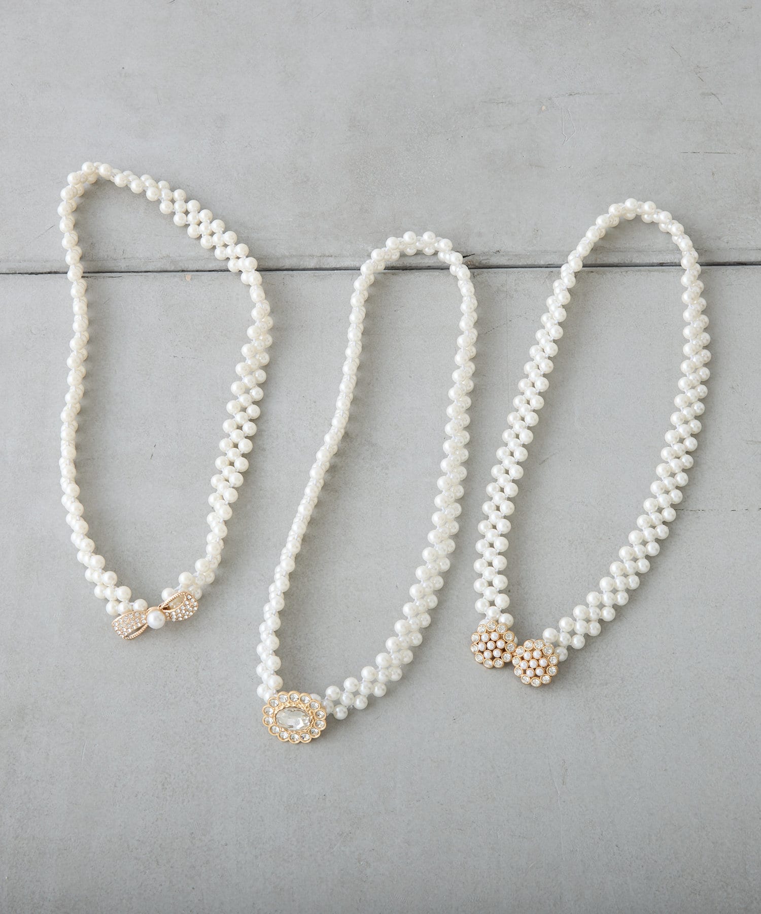 NICE CLAUP / OLIVE des OLIVE OUTLET(ナイスクラップ  / オリーブ デ オリーブ アウトレット) パールモチーフベルト