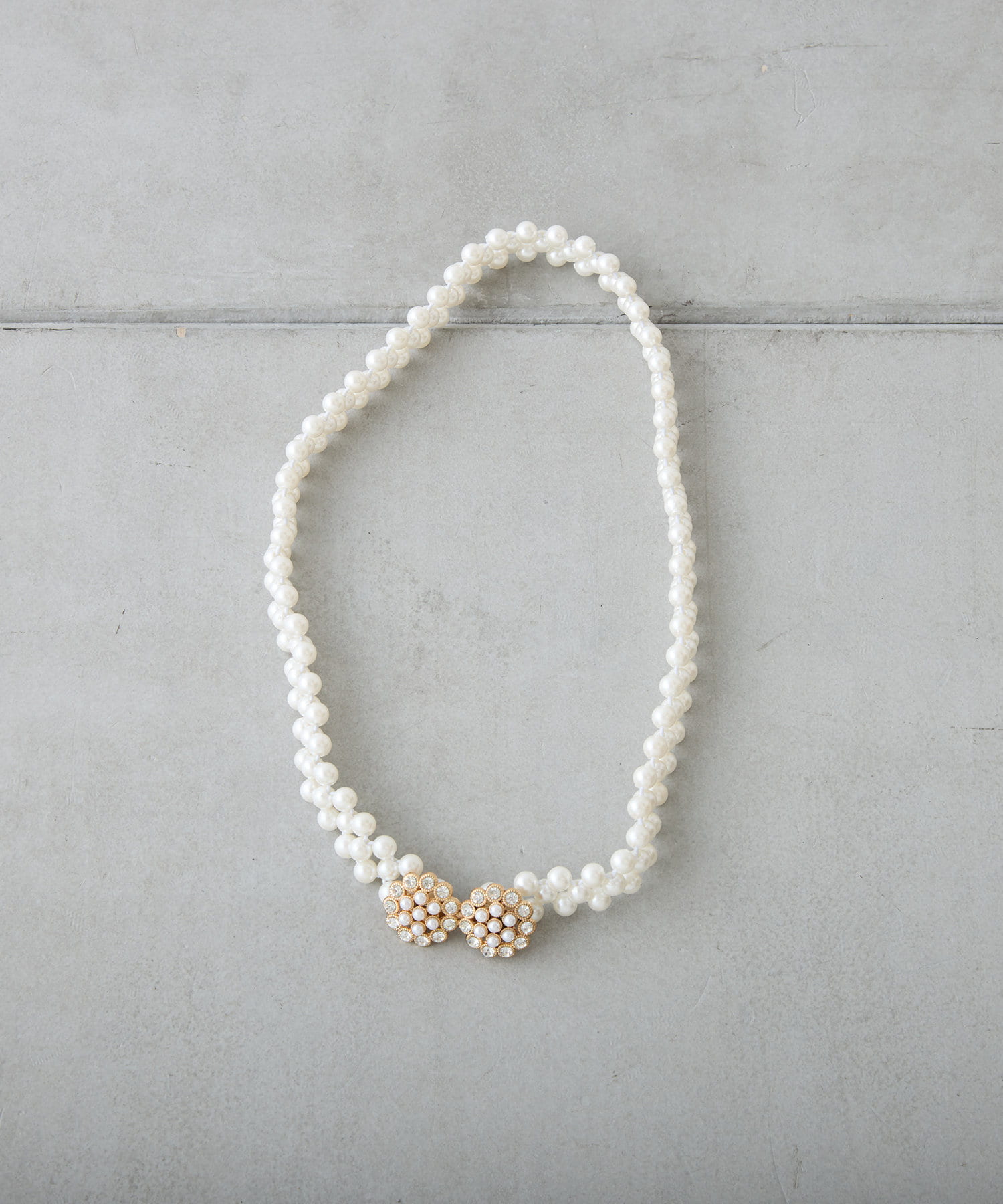 NICE CLAUP / OLIVE des OLIVE OUTLET(ナイスクラップ  / オリーブ デ オリーブ アウトレット) パールモチーフベルト