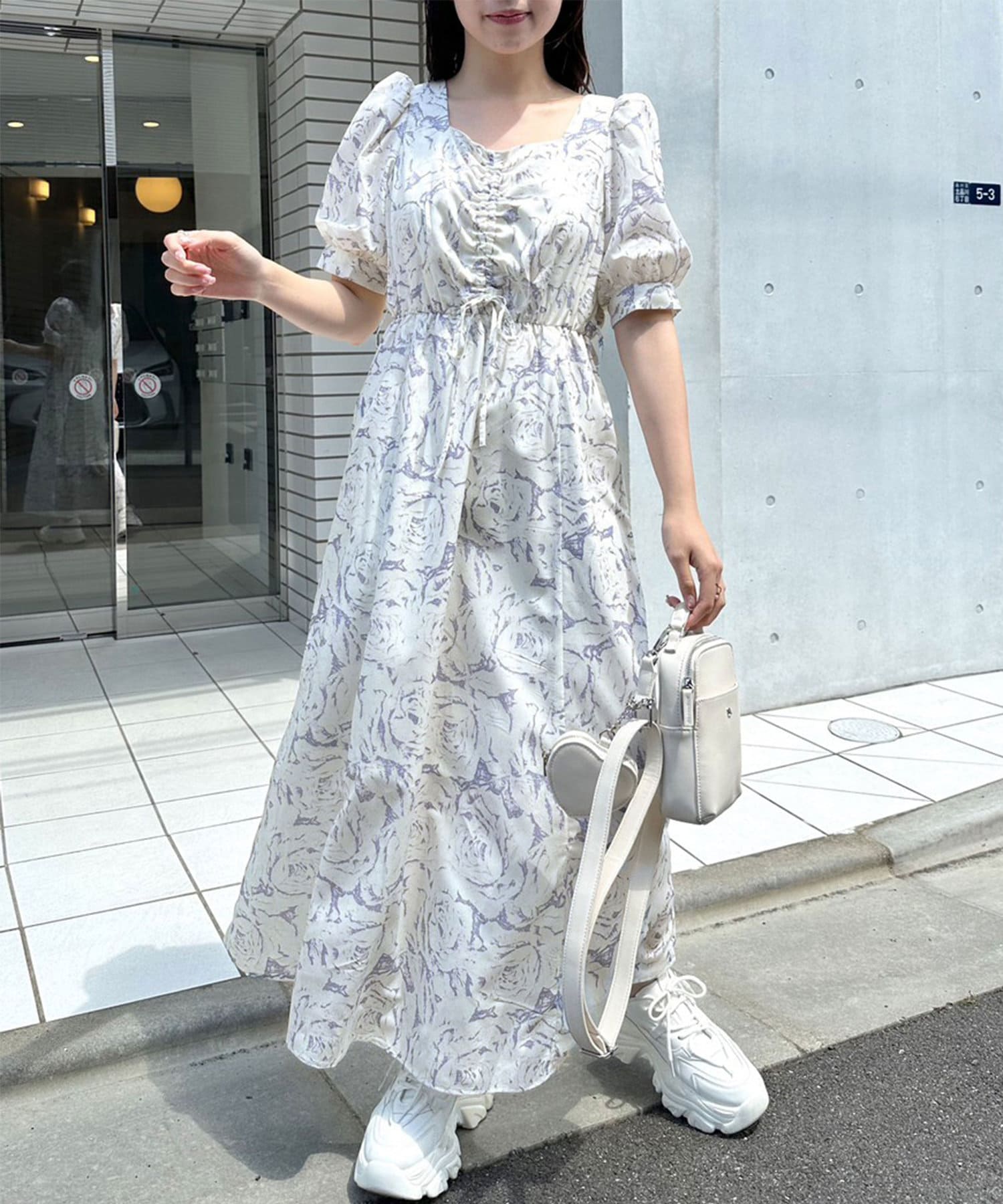 OLIVE des OLIVE(オリーブ デ オリーブ) 夏のダブルフロントワンピース
