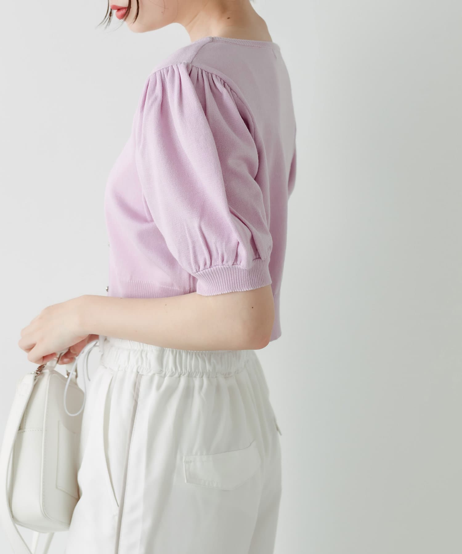 RIO ONLINE STORE | メッシュニット半袖カーディガン | P14270-42