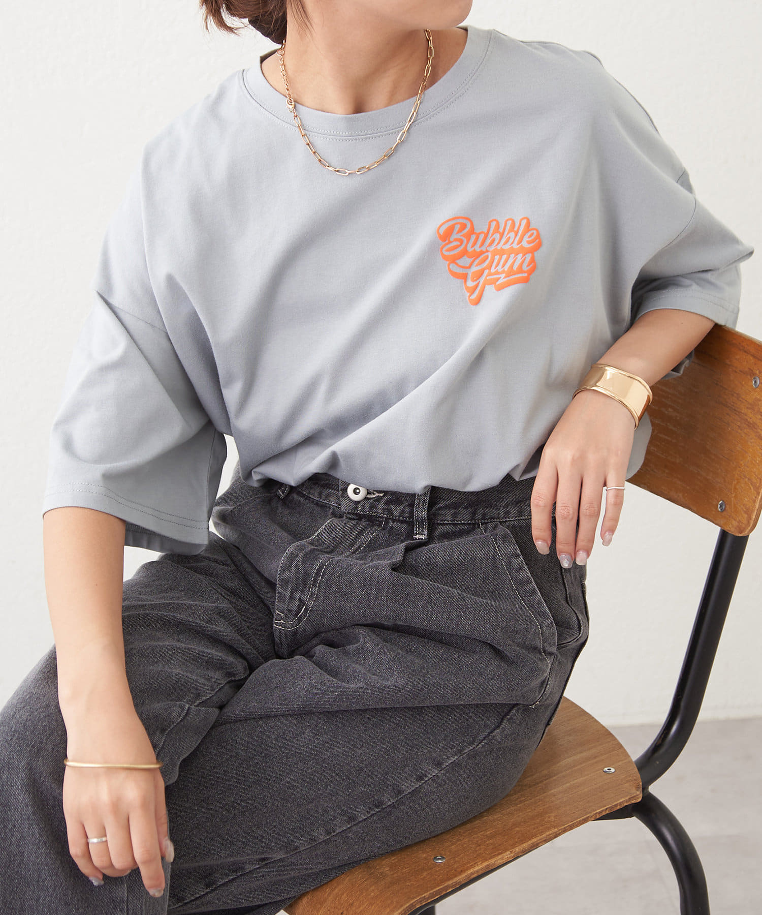 NICE CLAUP / OLIVE des OLIVE OUTLET(ナイスクラップ  / オリーブ デ オリーブ アウトレット) バブルガムTシャツ