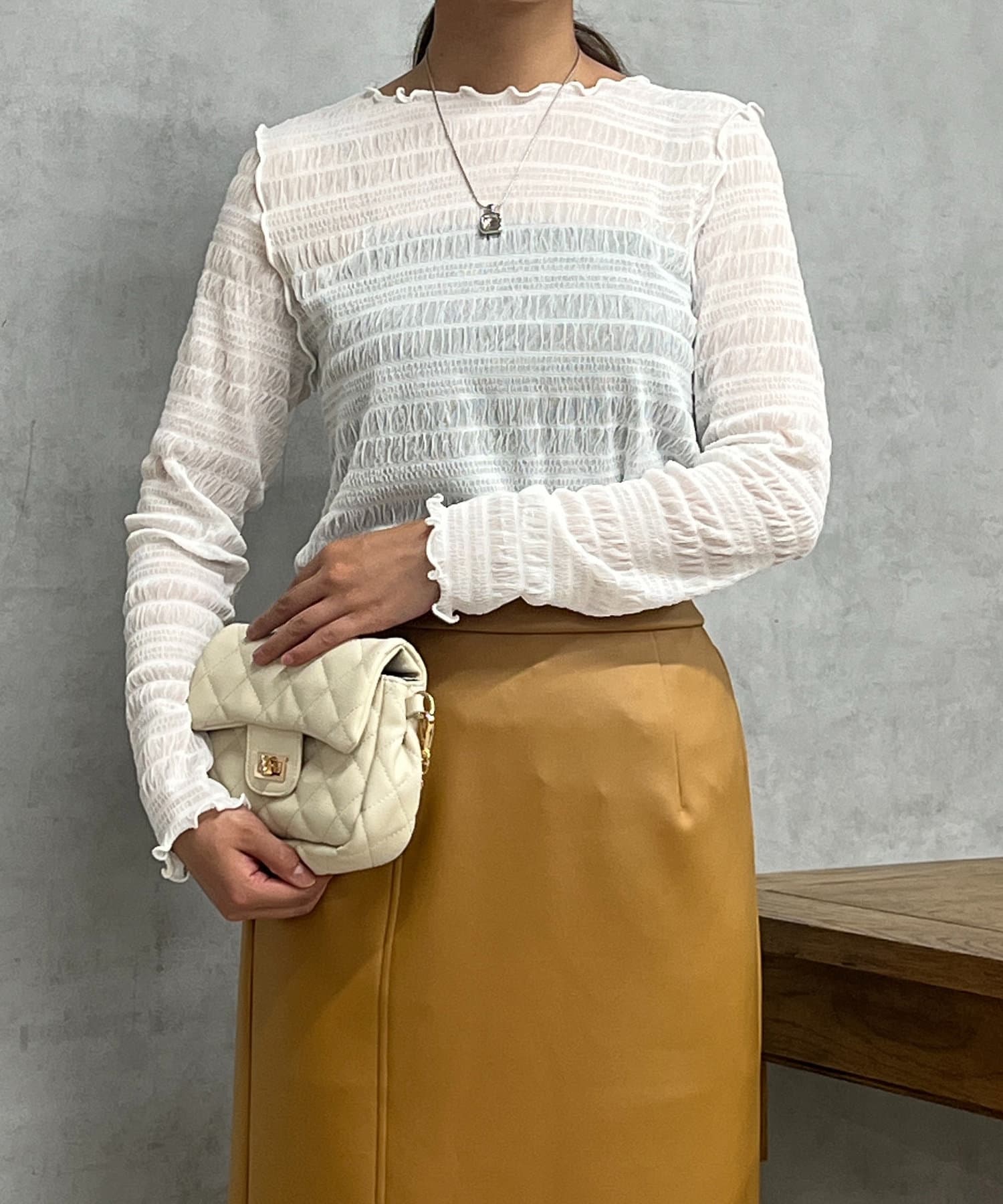 un dix cors(アンディコール) 前後2WAYシャーリングシアープルオーバー