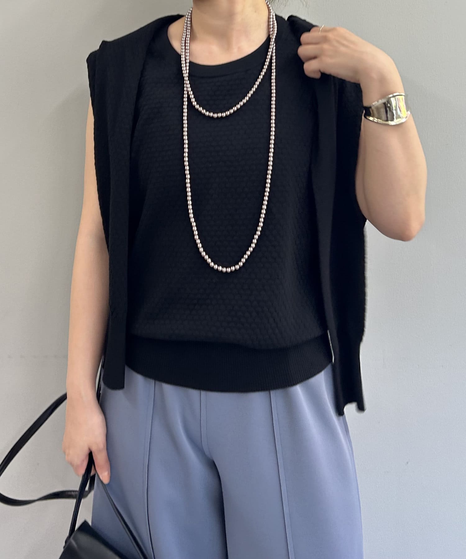 Jena　espace merveilleux(ジェナ　エスパスメルヴェイユ) ドット編みセットニット