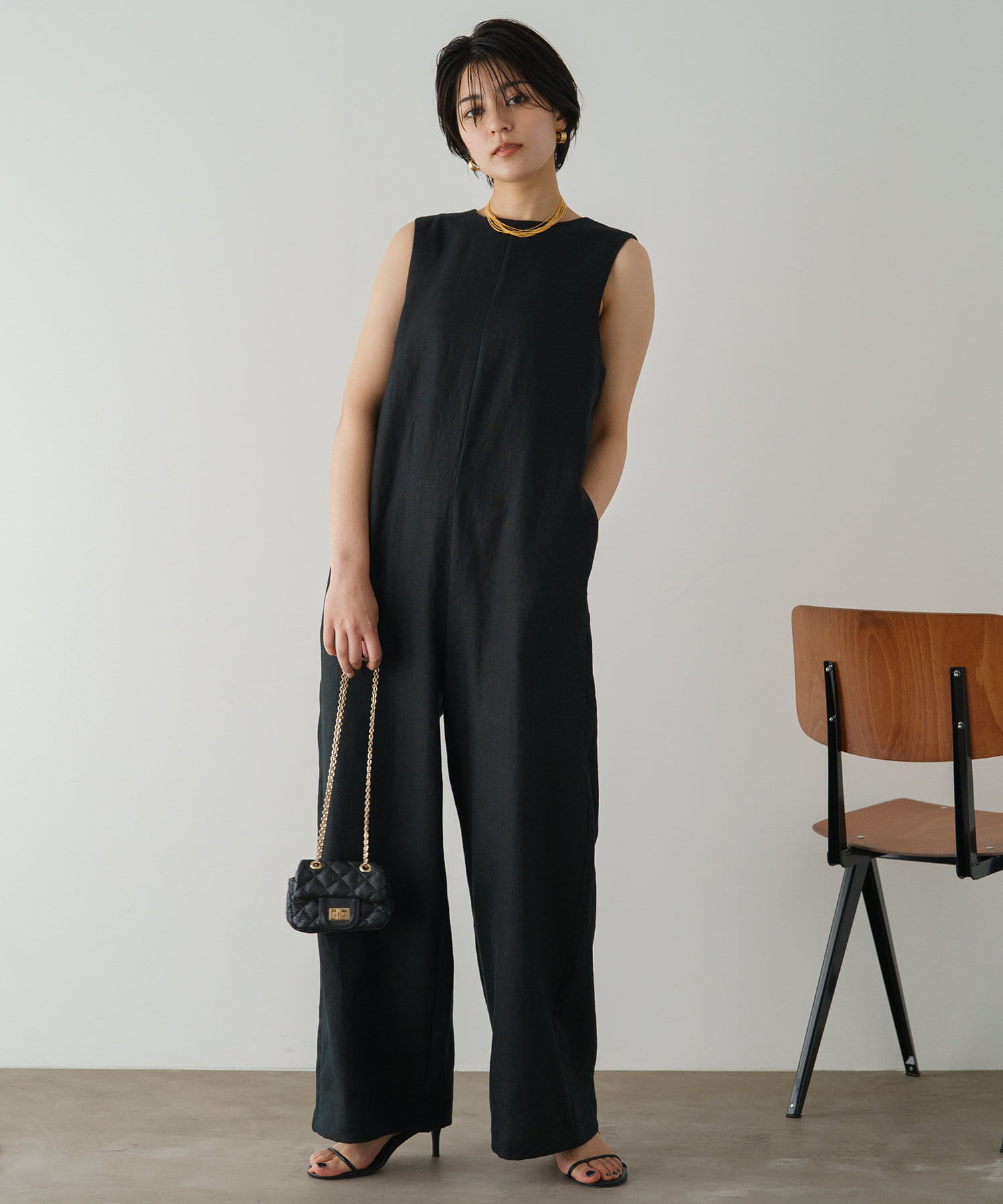 Loungedress(ラウンジドレス) リネンオールインワン tic-guinee.net