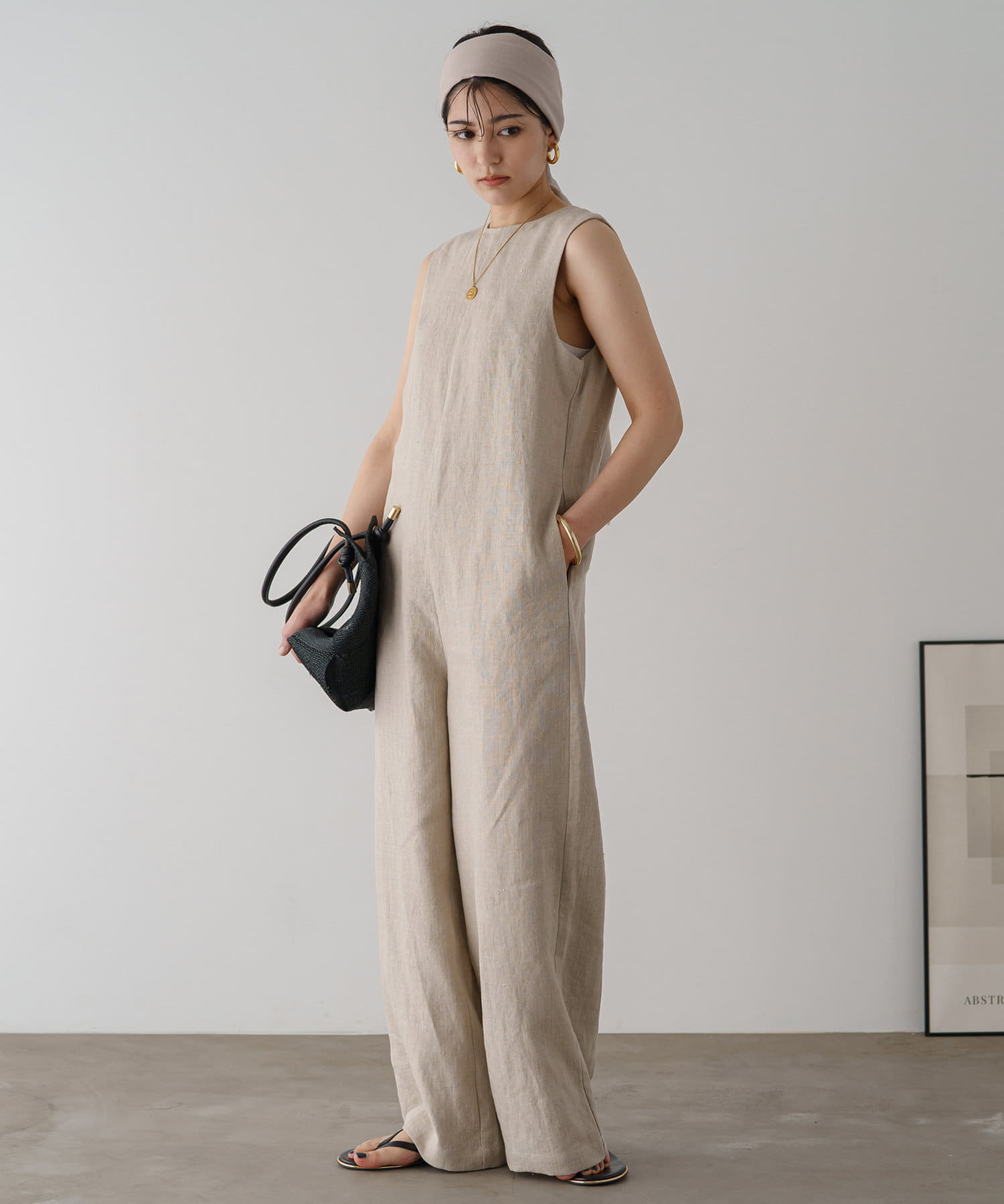 リネンオールインワン | Loungedress(ラウンジドレス)レディース | PAL 