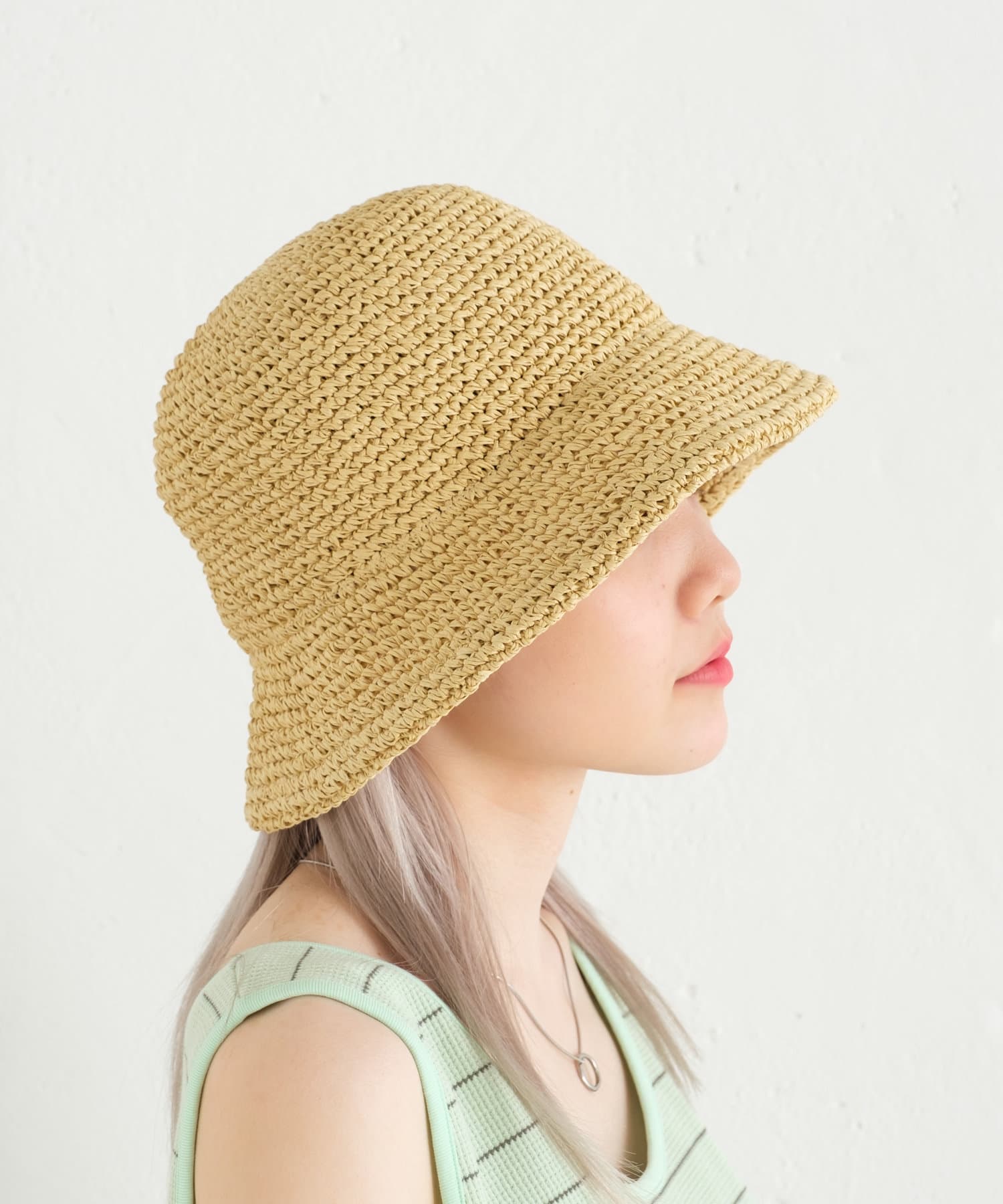 OUTLET(アウトレット) 【Kastane】HAND KNITTING PAPER HAT